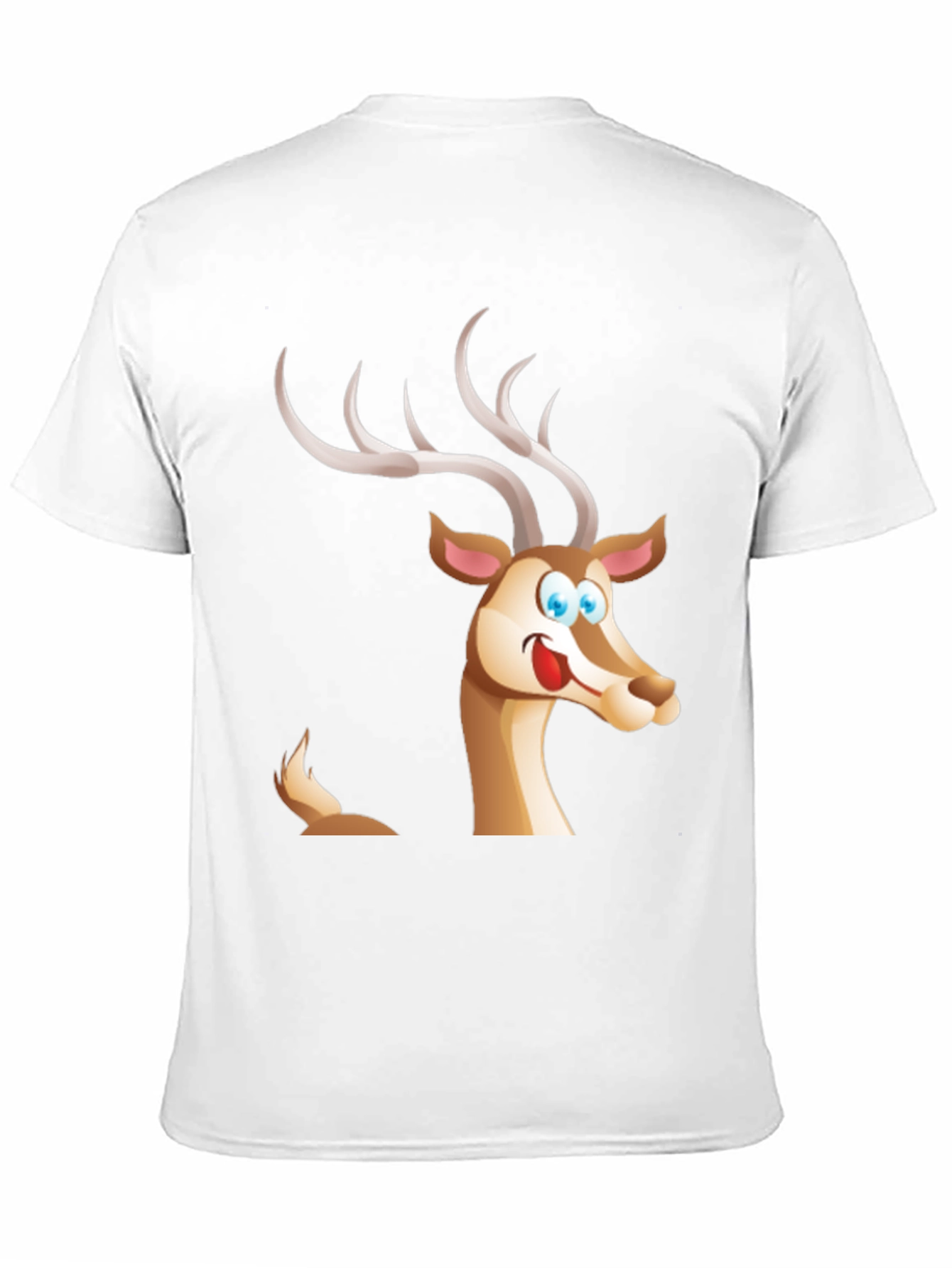 Cartoon Deer Graphic T-Shirt