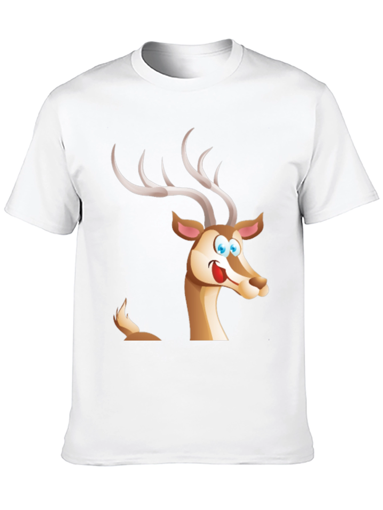 Cartoon Deer Graphic T-Shirt