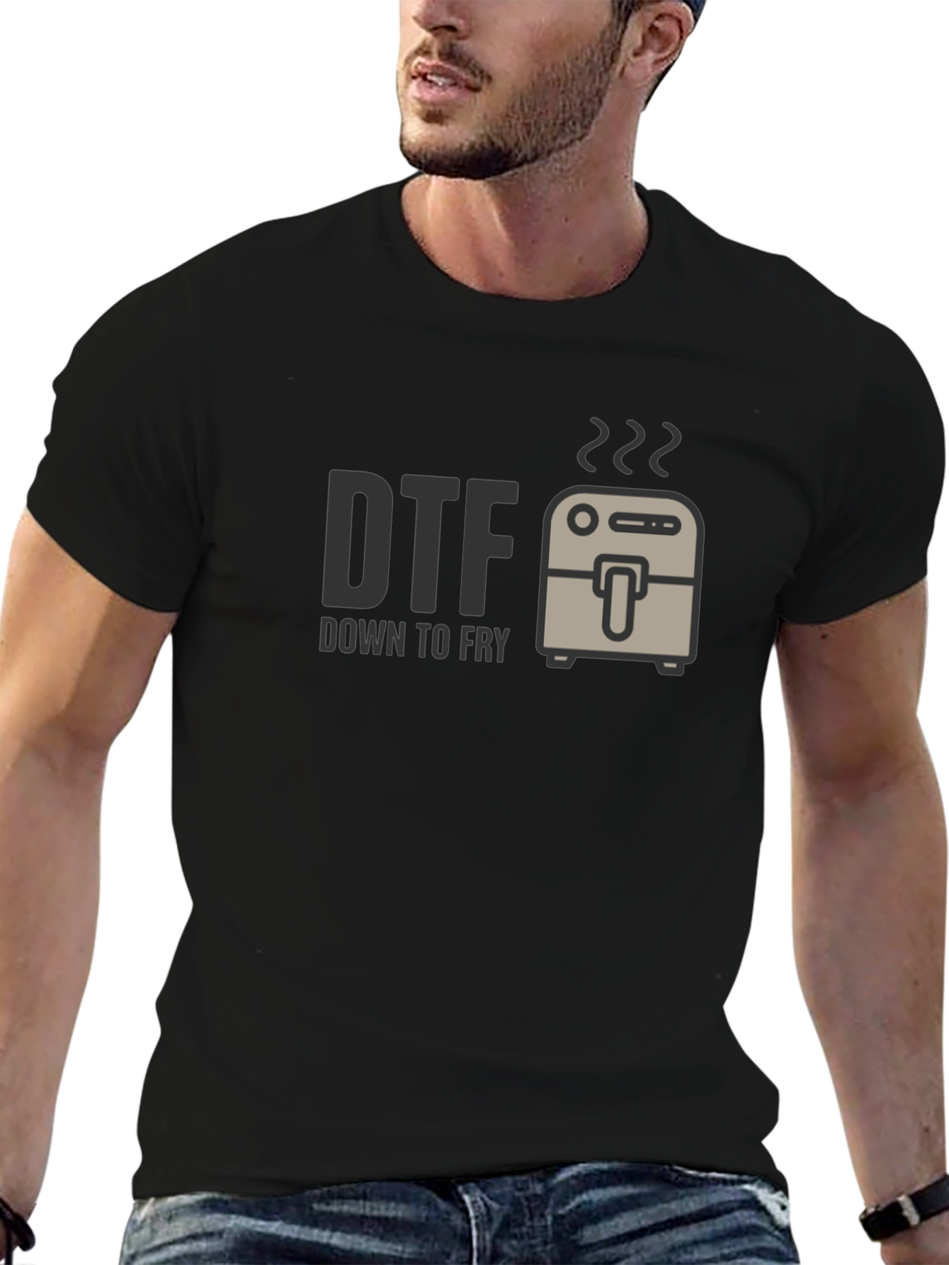 Down to Fry T-Shirt - DTF Funny Foodie Tee