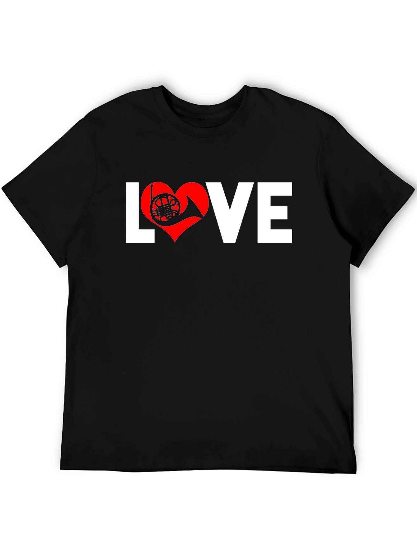 Love French Horn T-Shirt Musician Tee