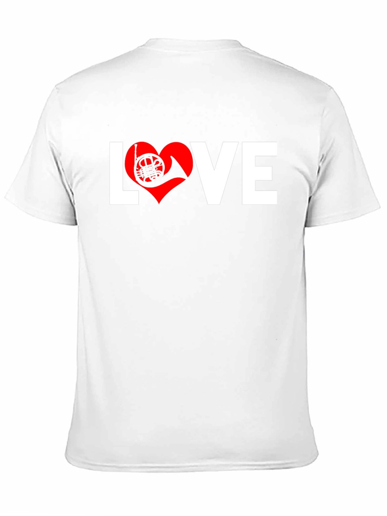 Love French Horn T-Shirt Musician Tee