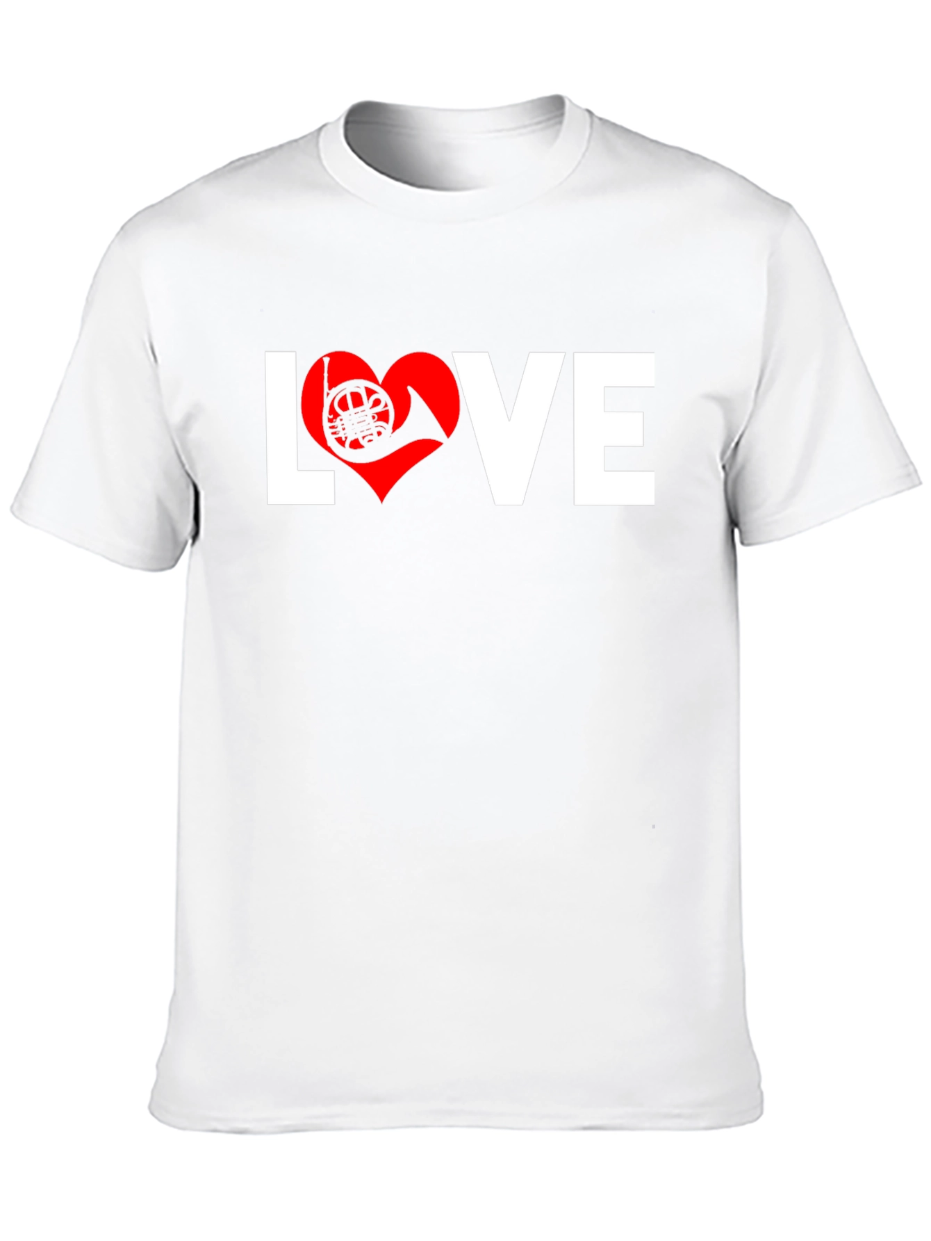 Love French Horn T-Shirt Musician Tee