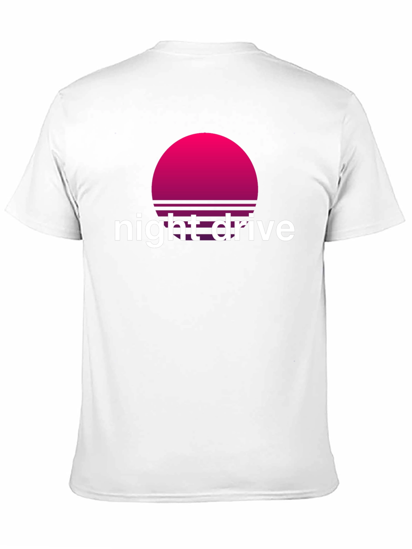 Night Drive Retro T-Shirt - Synthwave Sunset Design