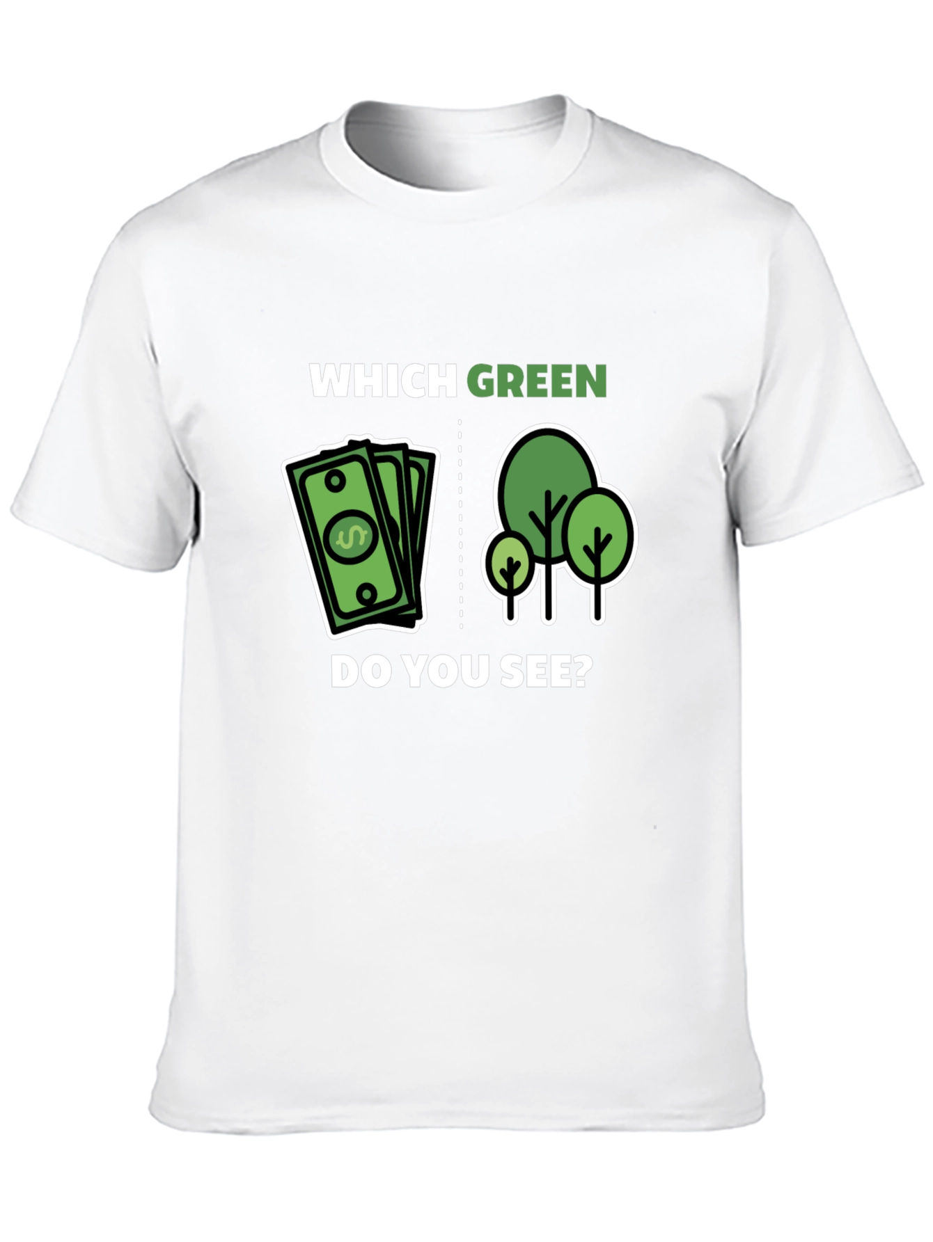 Which Green Do You See Graphic T-Shirt