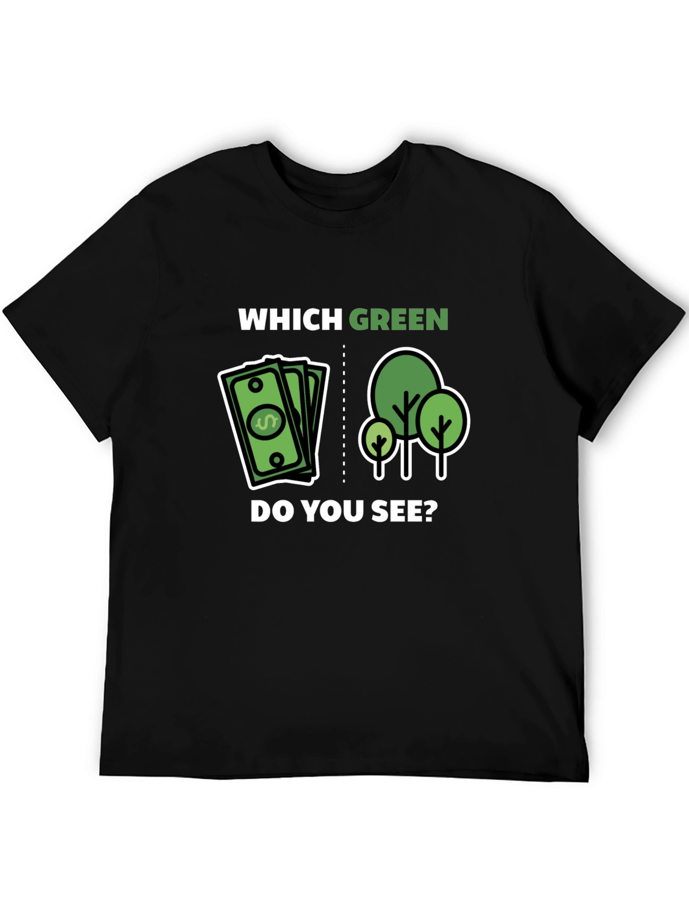 Which Green Do You See Graphic T-Shirt