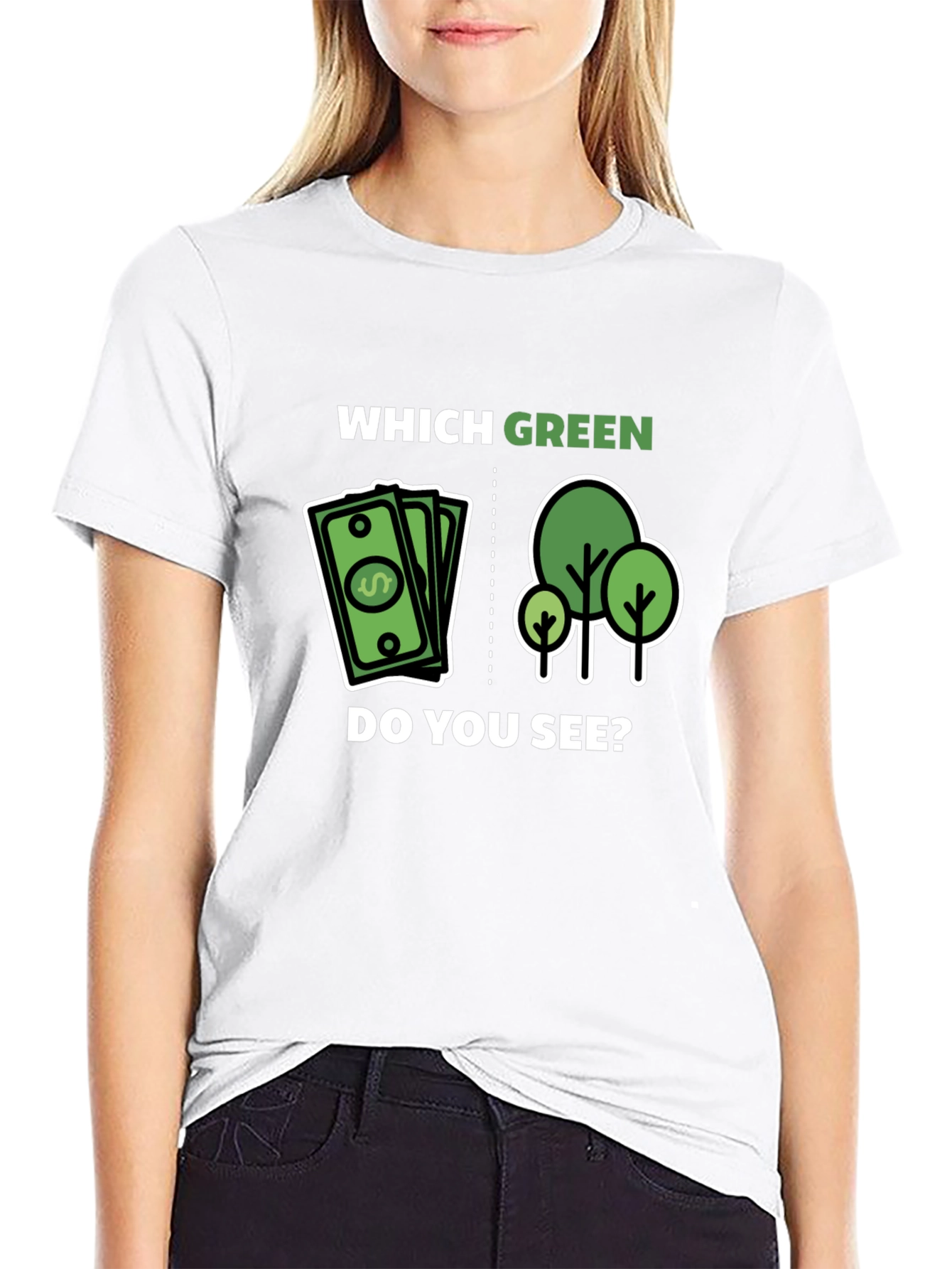 Which Green Do You See Graphic T-Shirt