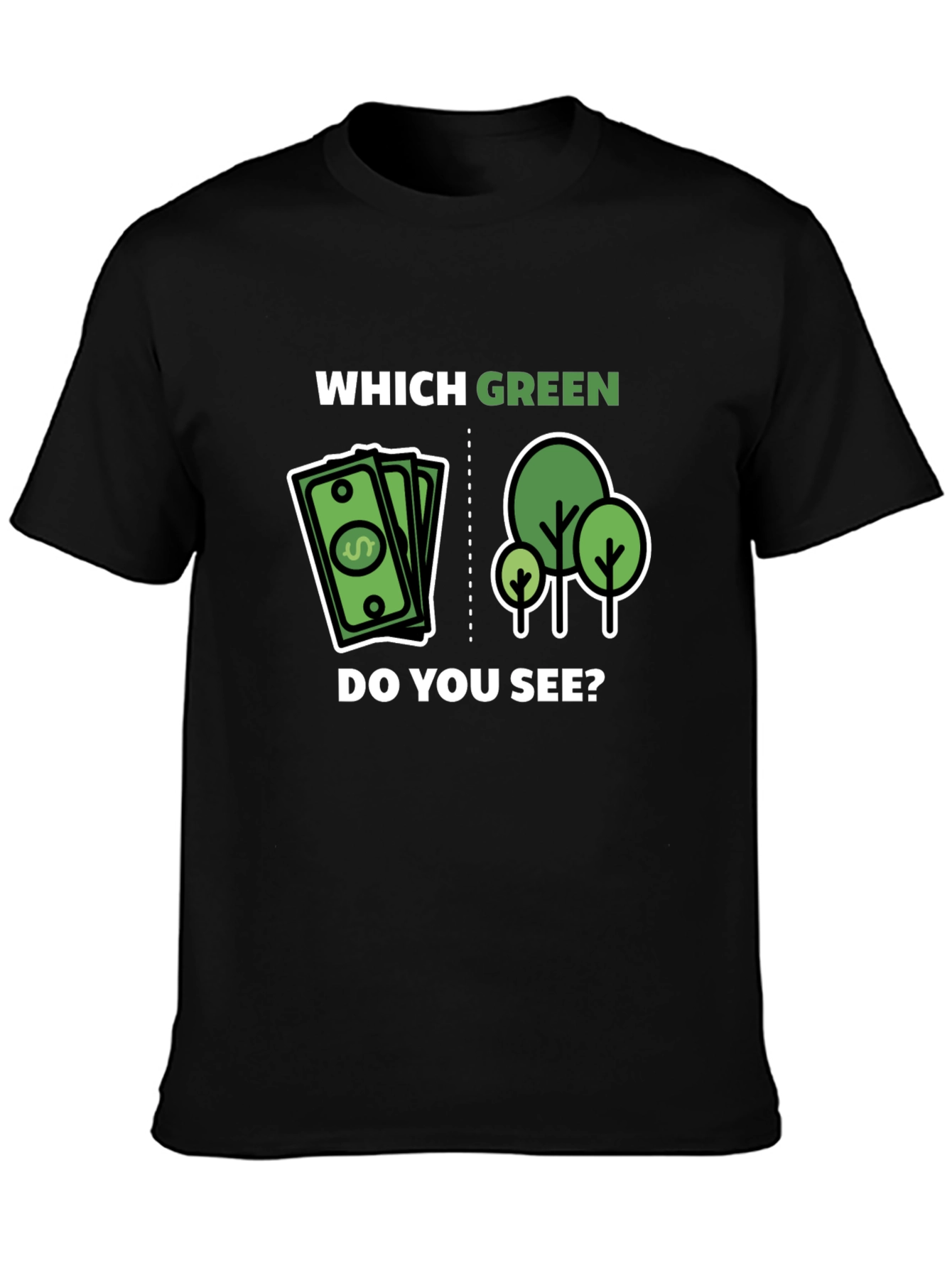 Which Green Do You See Graphic T-Shirt