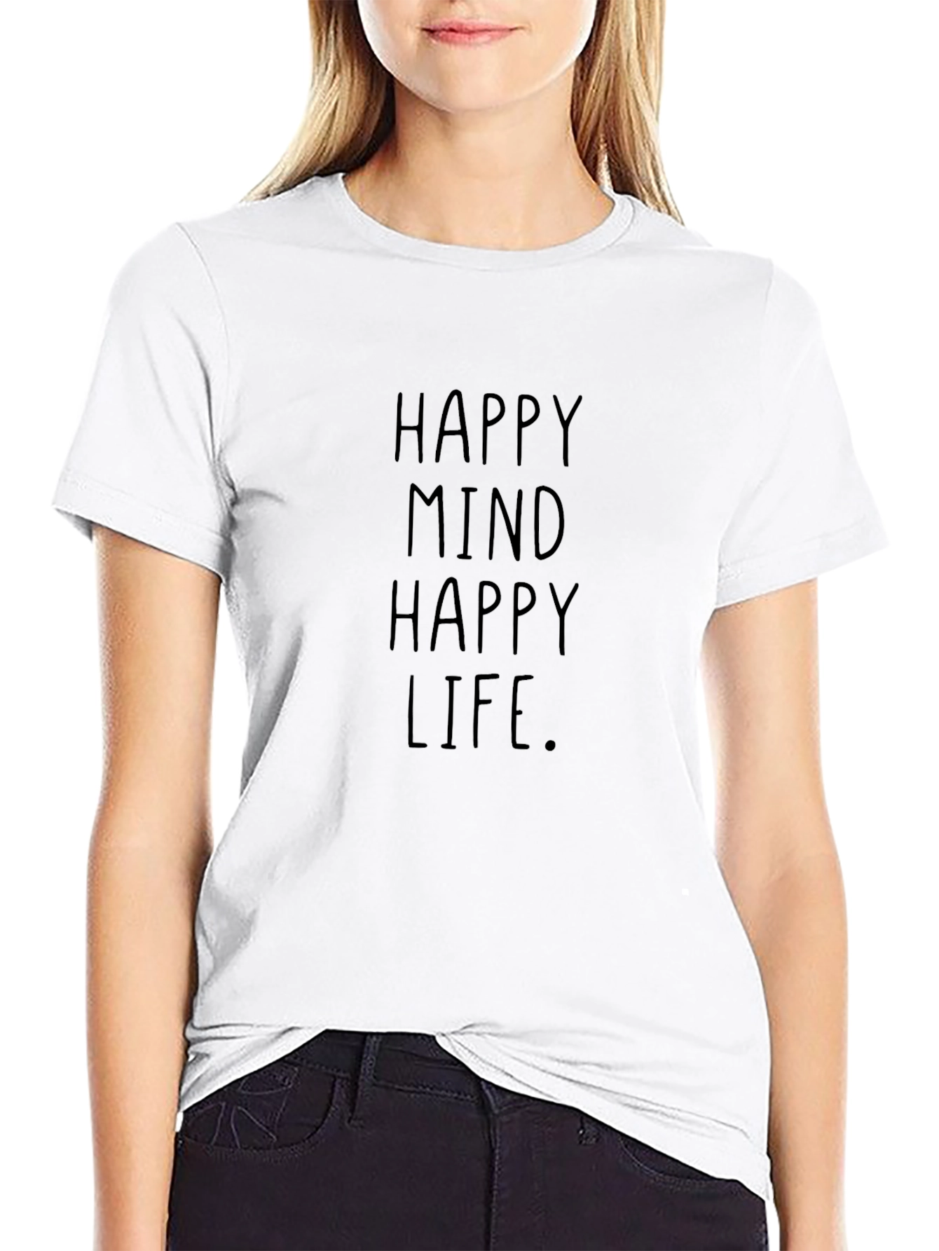 Happy Mind Happy Life Graphic Tee