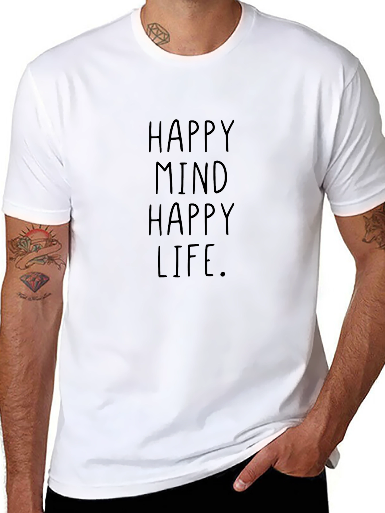 Happy Mind Happy Life Graphic Tee