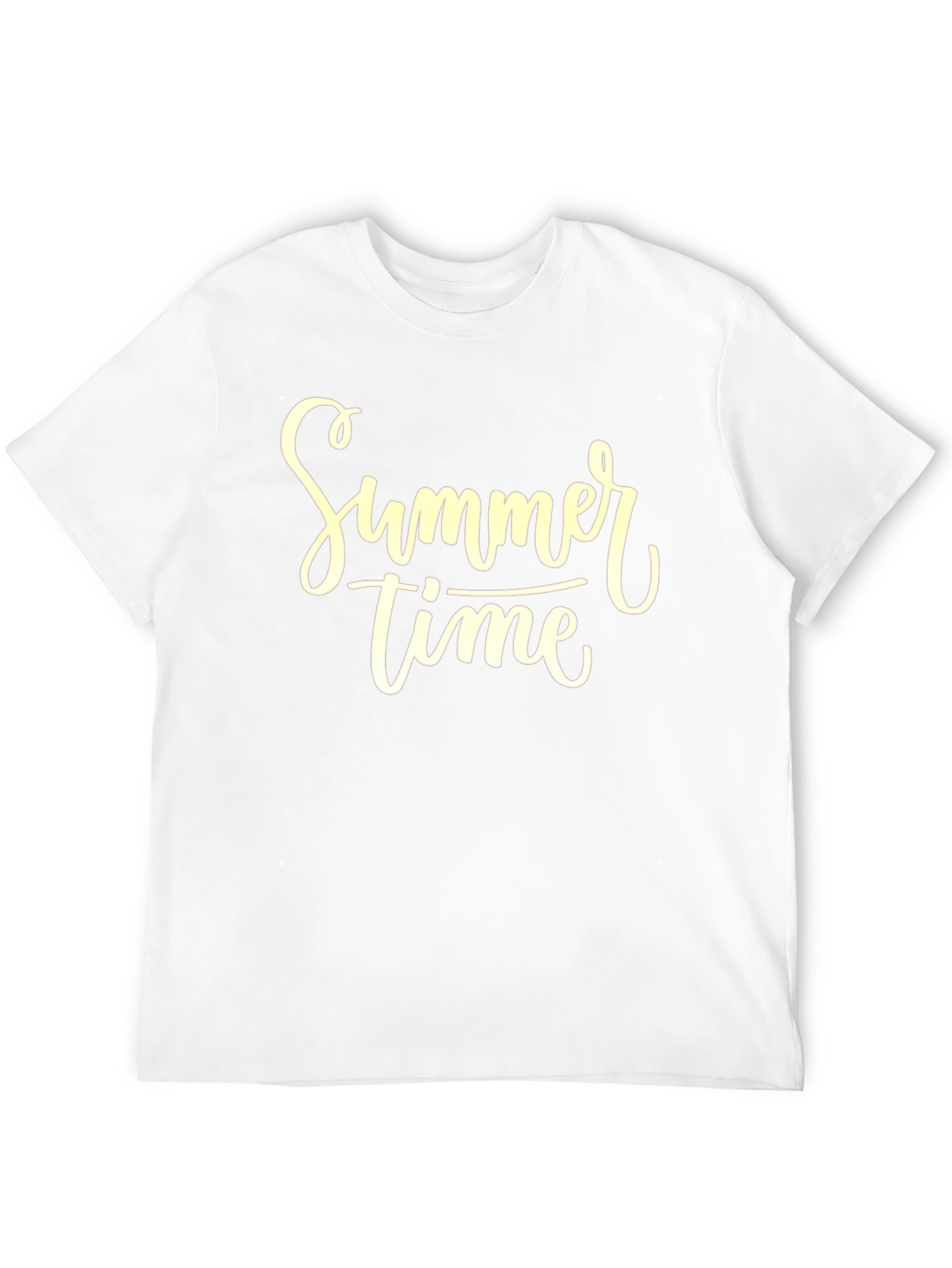 Summer Time Graphic Tee - Black Cotton T-Shirt