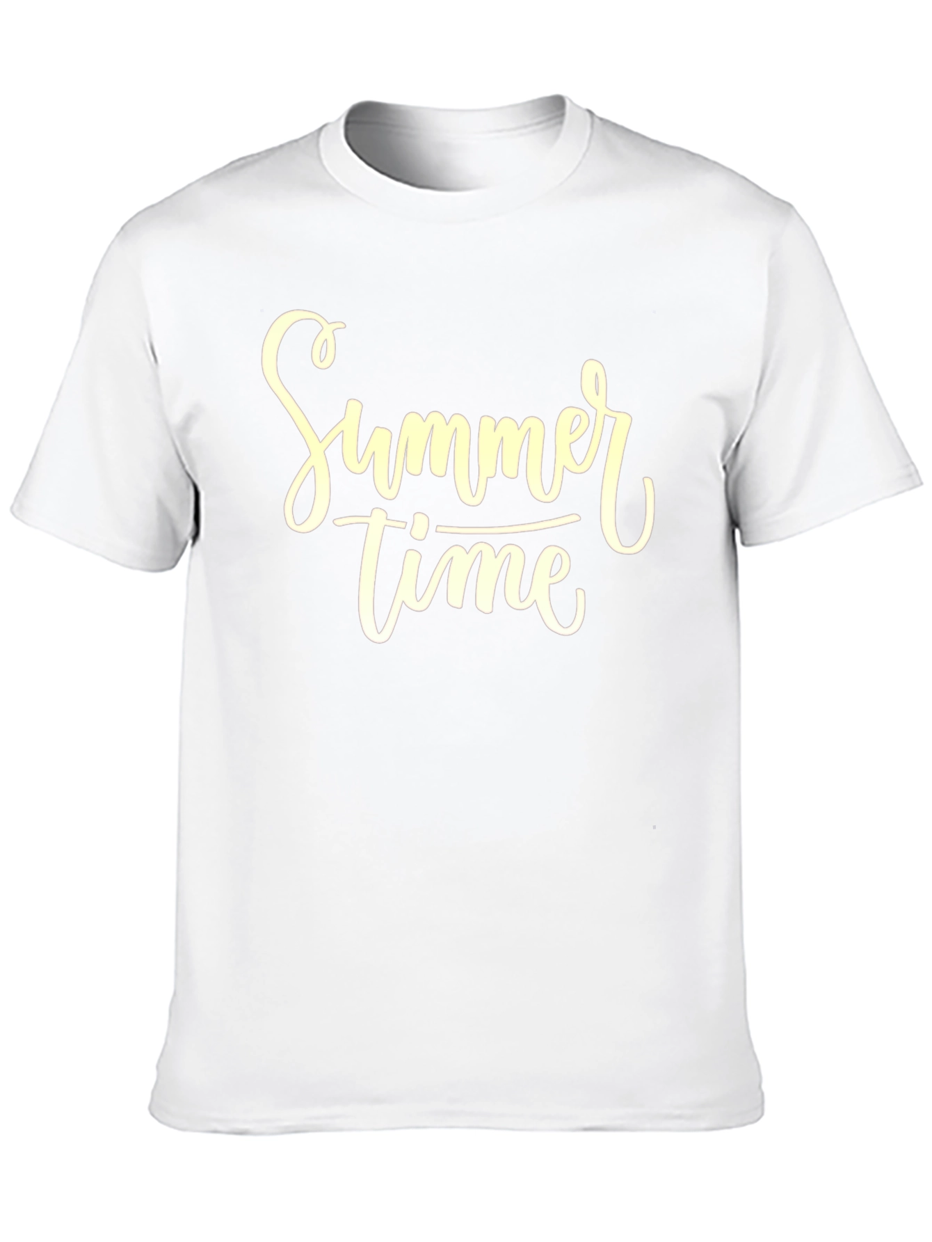 Summer Time Graphic Tee - Black Cotton T-Shirt
