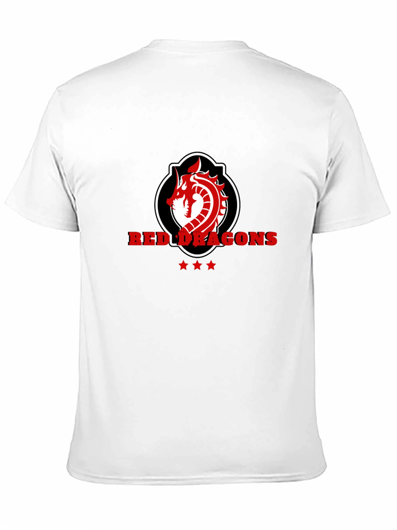 Red Dragons Graphic Tee - Black