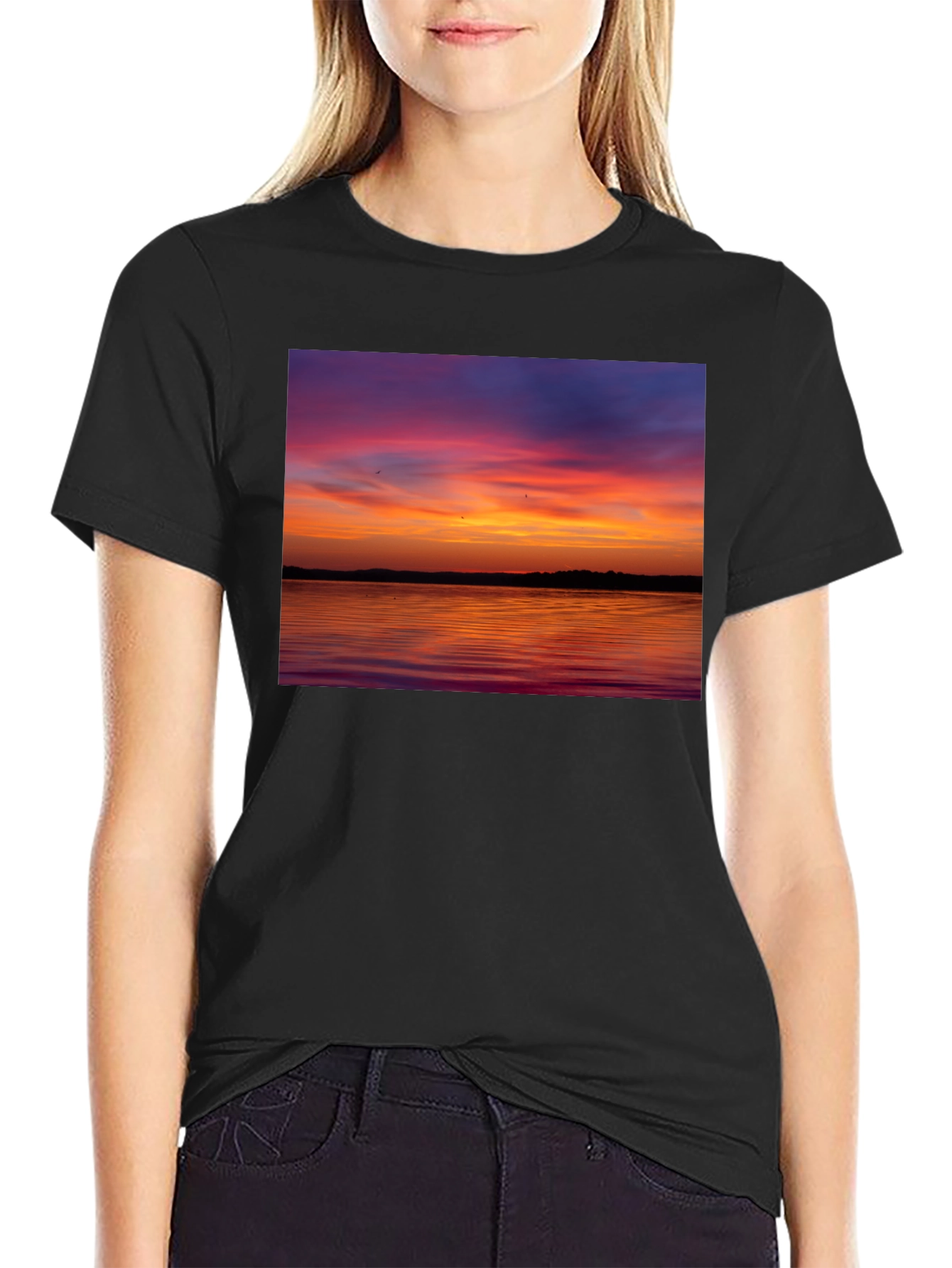 Sunset Lake Graphic T-Shirt