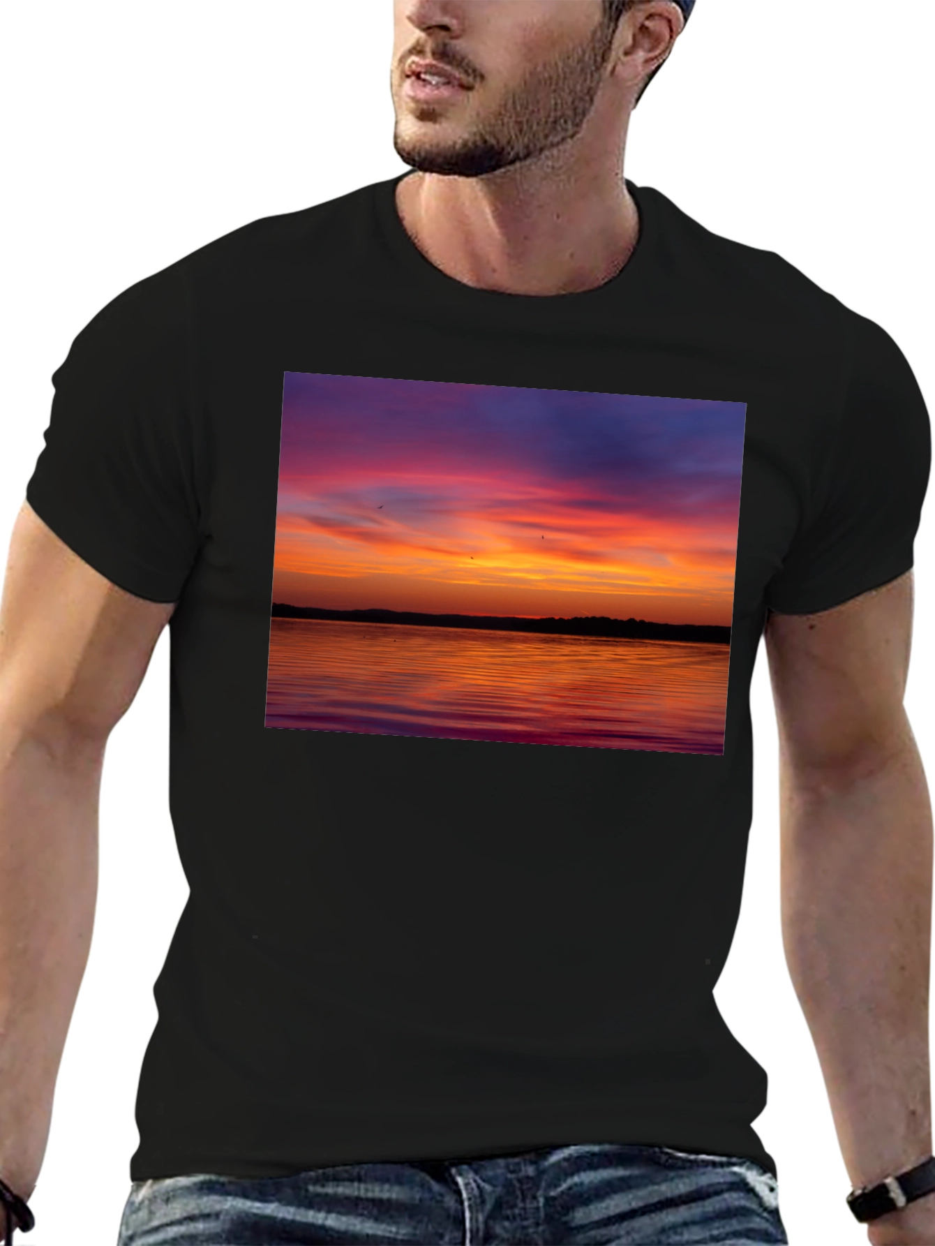 Sunset Lake Graphic T-Shirt