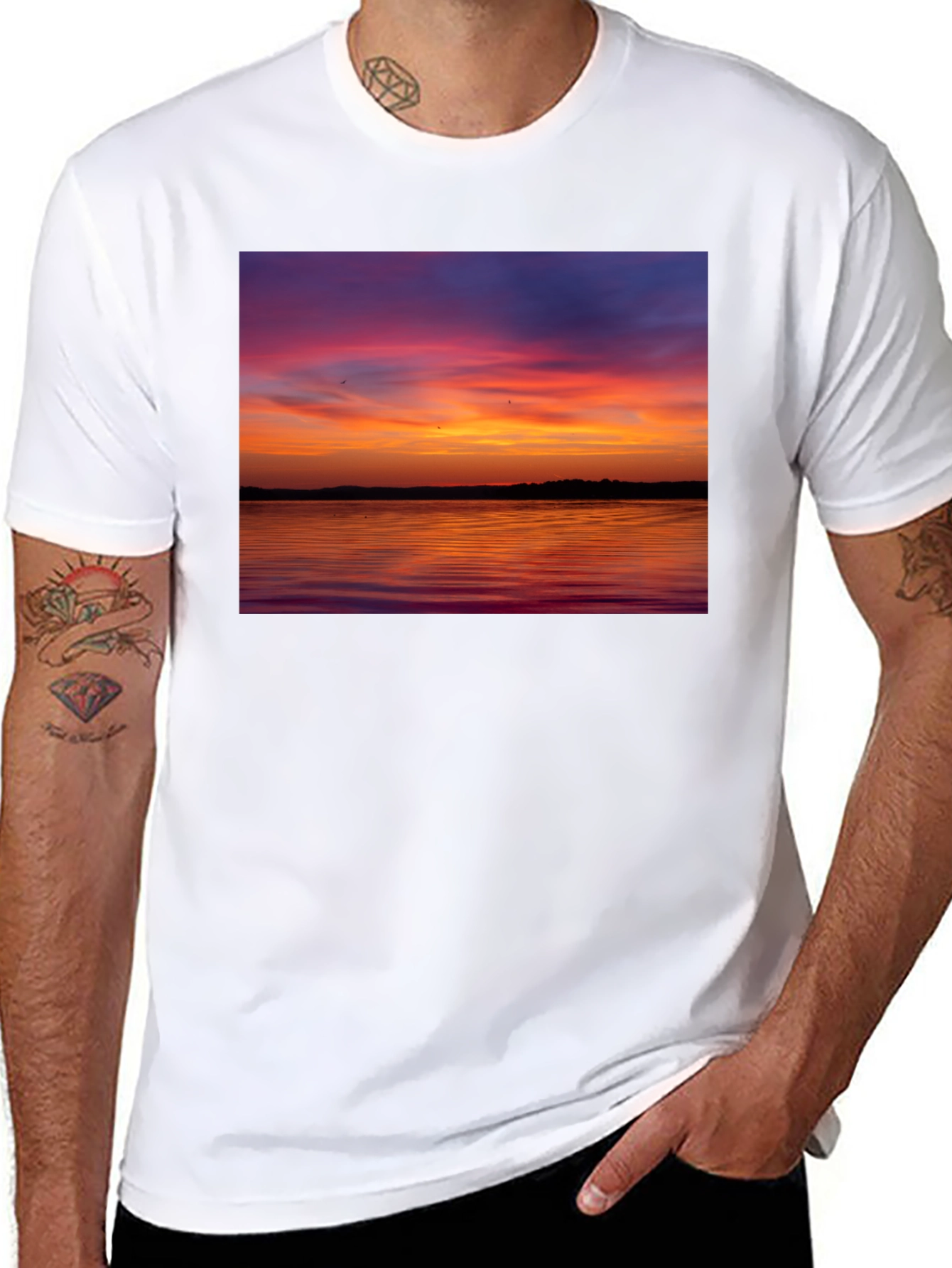 Sunset Lake Graphic T-Shirt