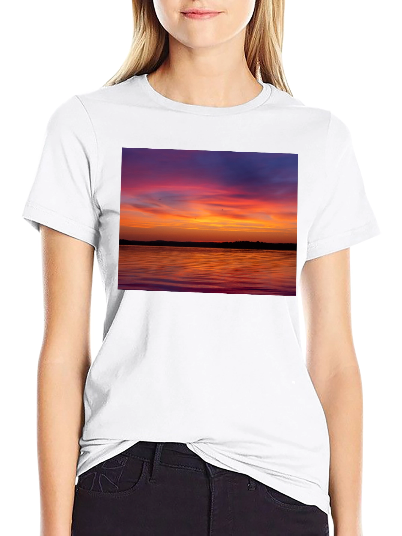 Sunset Lake Graphic T-Shirt