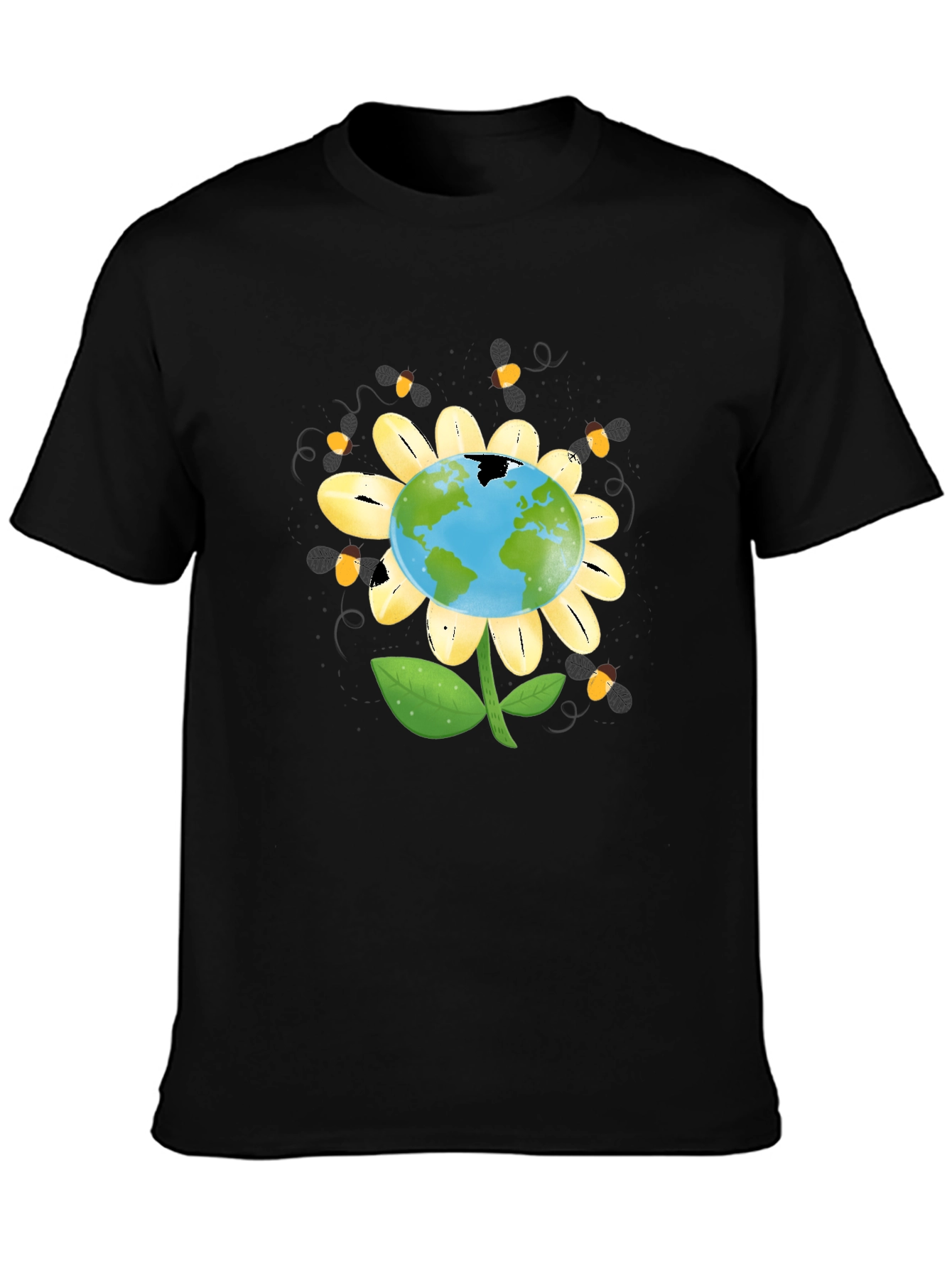 Earth Sunflower Graphic Tee