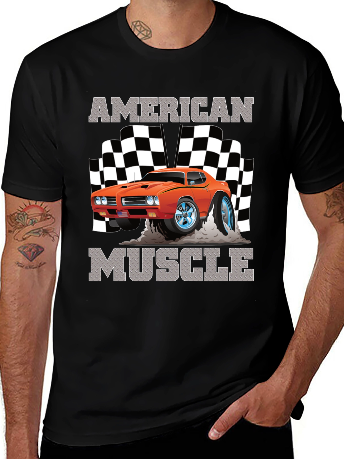 American Muscle Car Graphic T-Shirt