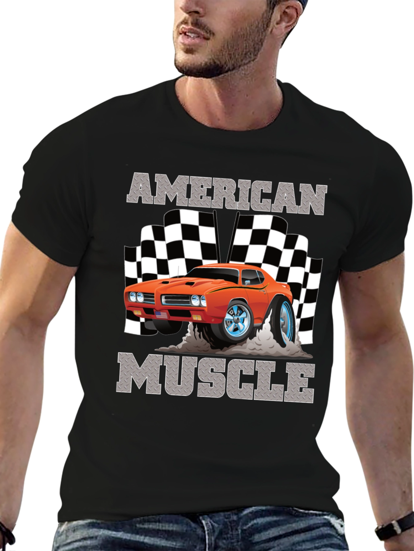 American Muscle Car Graphic T-Shirt