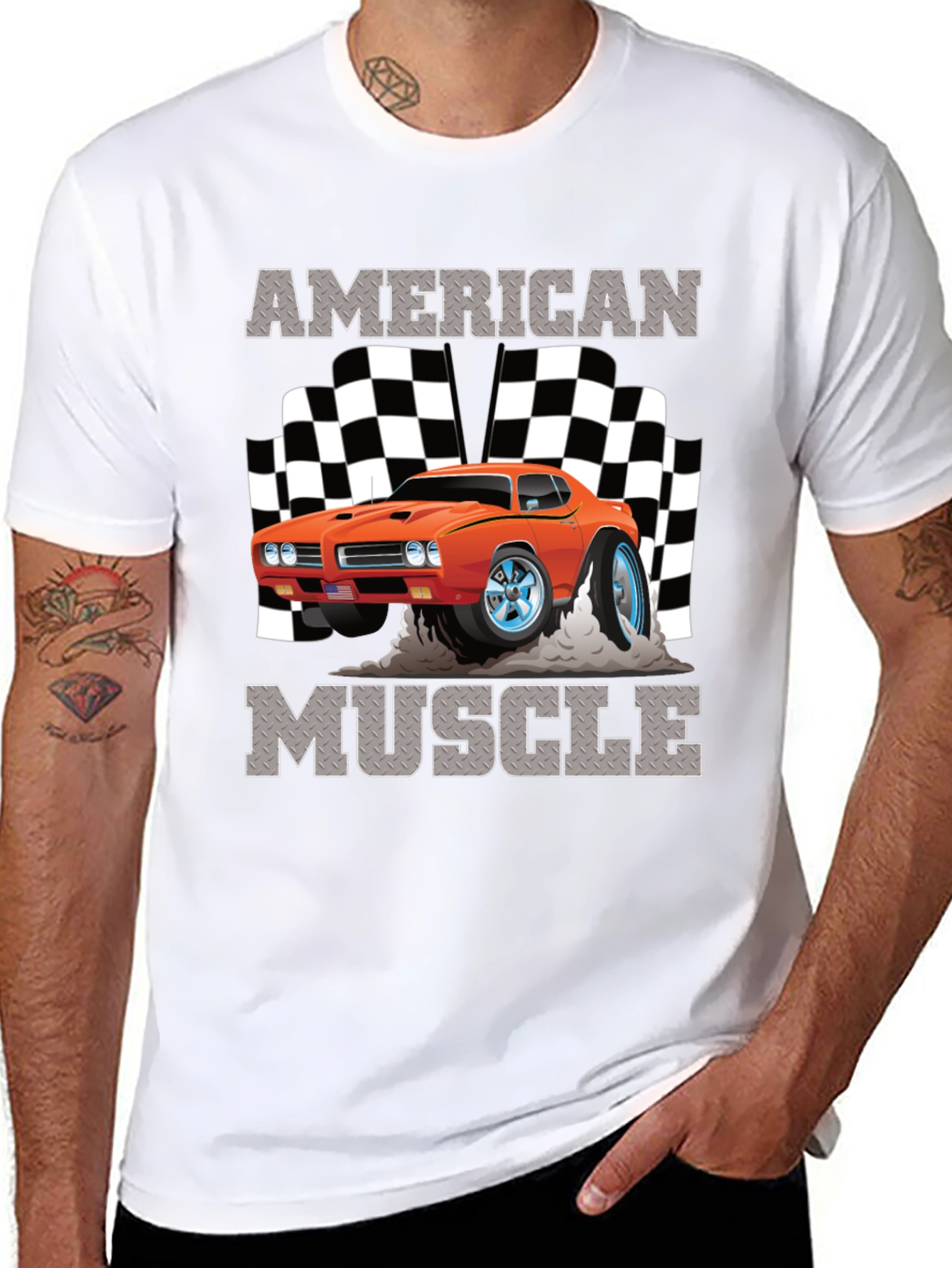 American Muscle Car Graphic T-Shirt