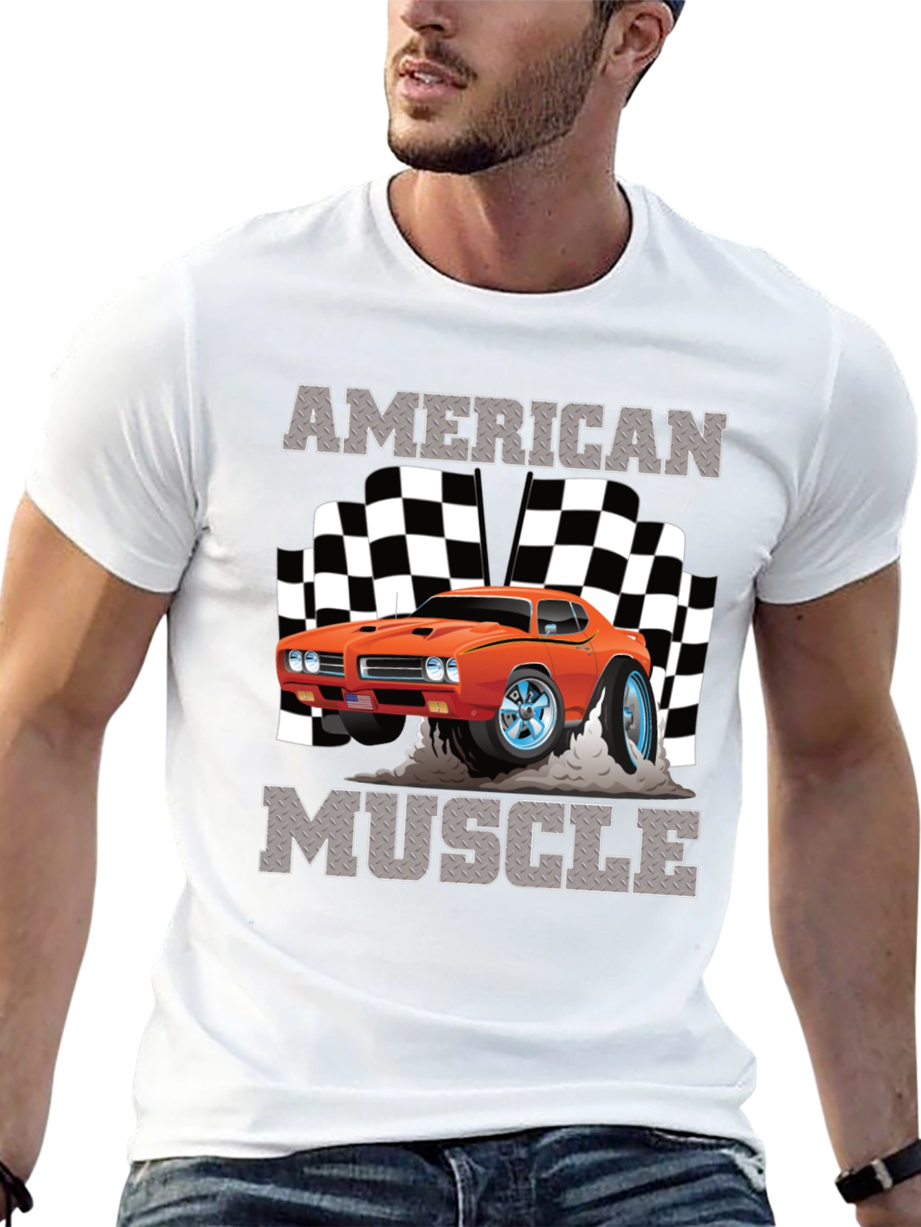 American Muscle Car Graphic T-Shirt
