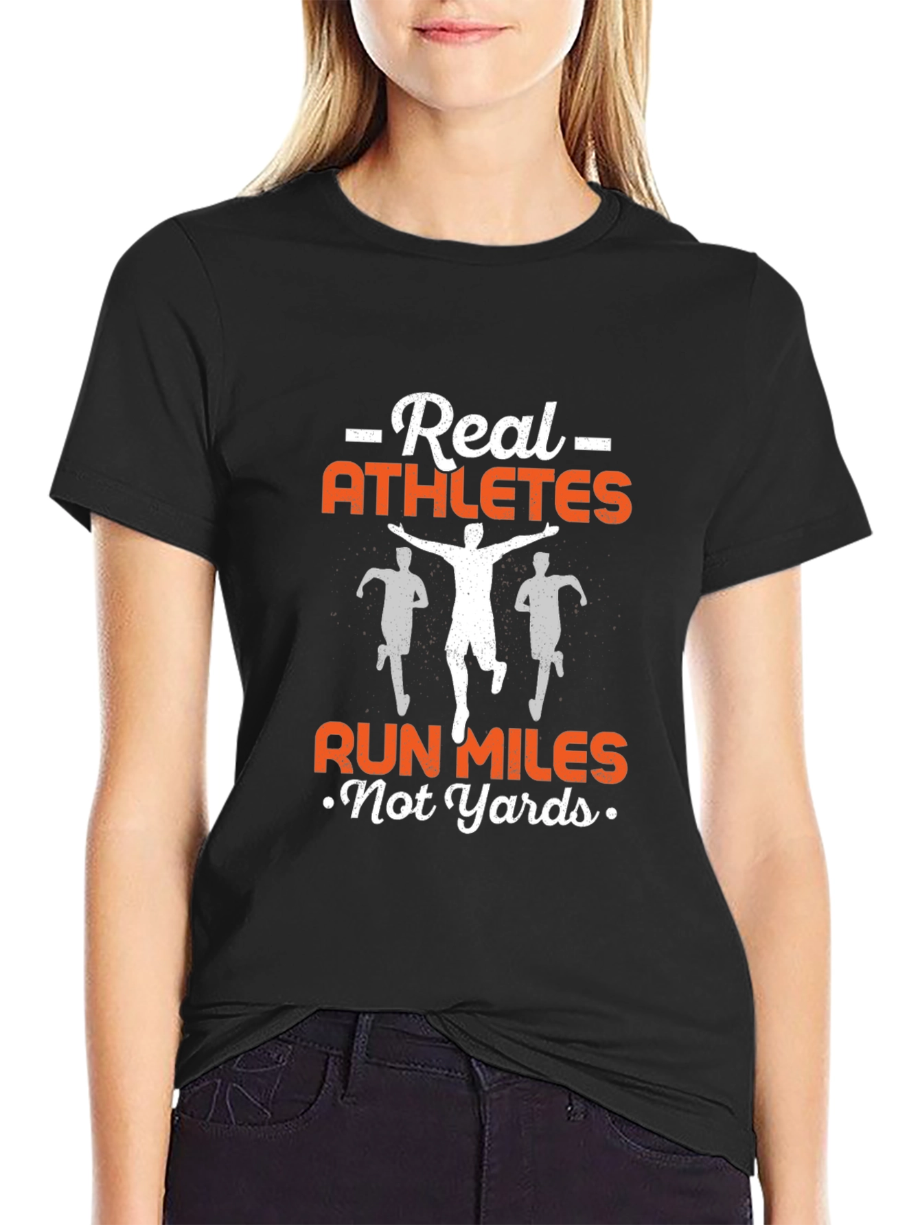 Real Athletes Run Miles T-Shirt