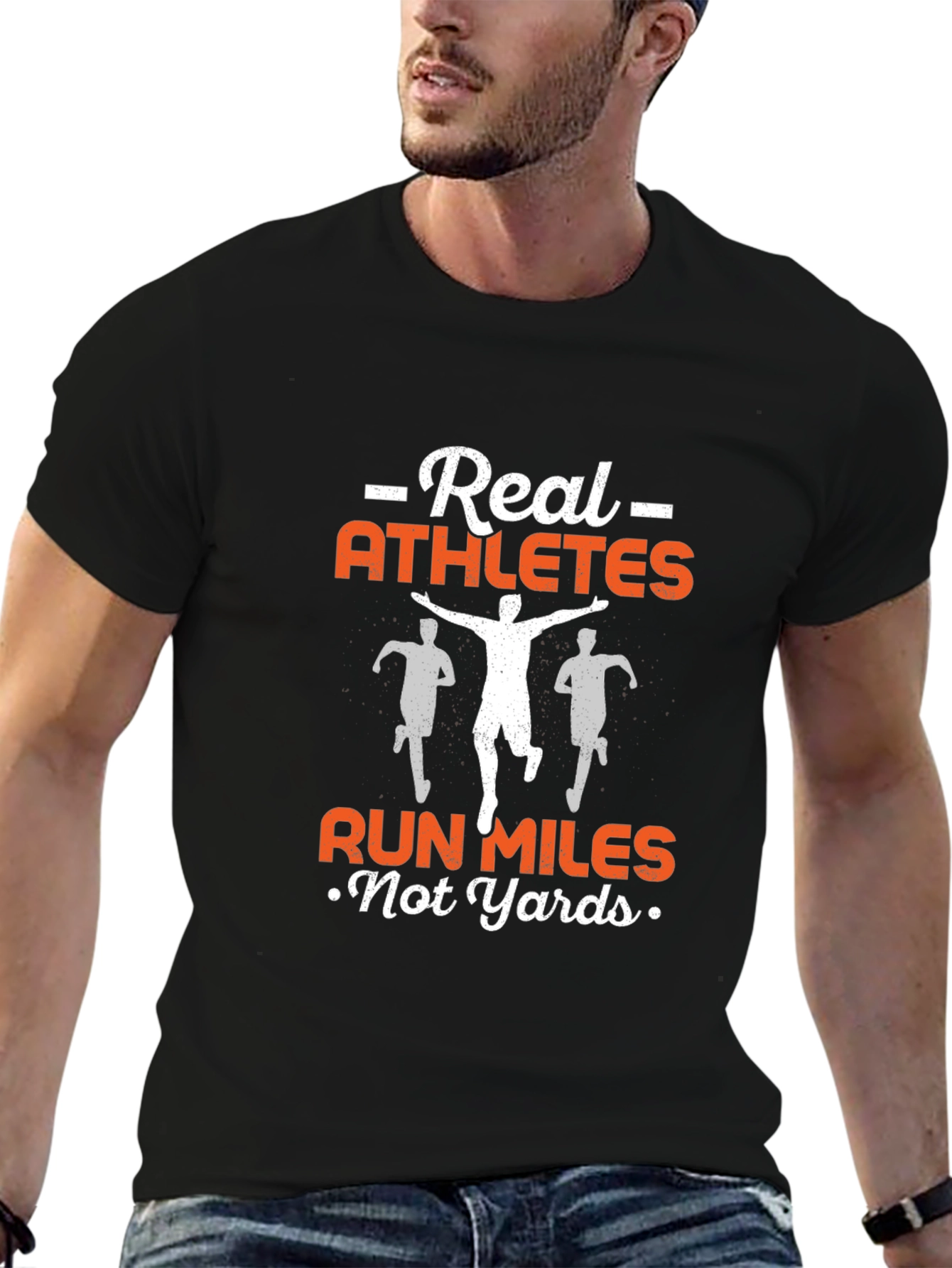 Real Athletes Run Miles T-Shirt