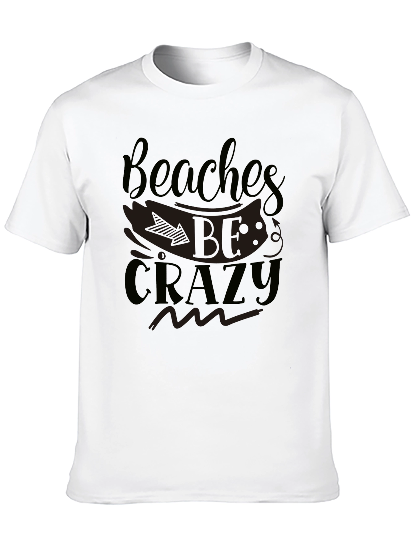 Beaches Be Crazy Graphic T-Shirt