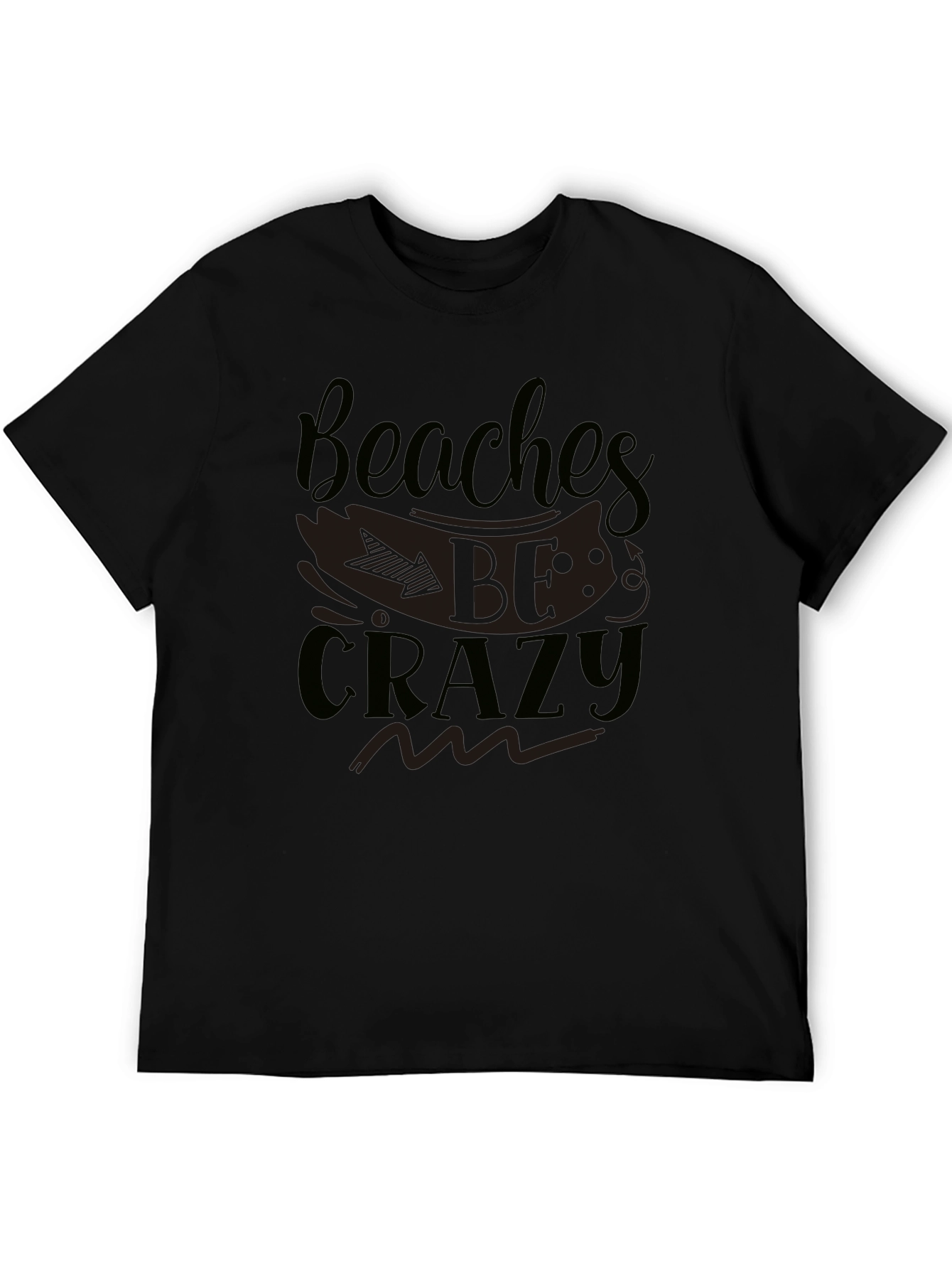 Beaches Be Crazy Graphic T-Shirt