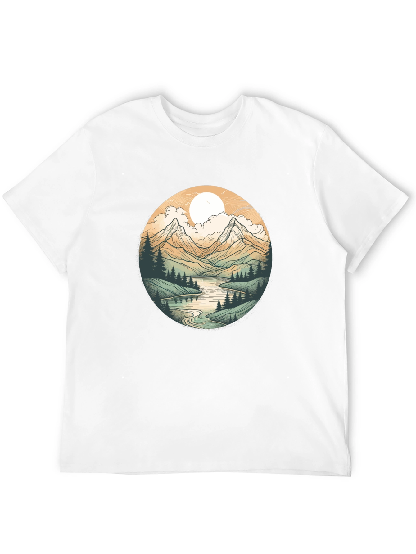 Mountain Vista Graphic Tee - Black