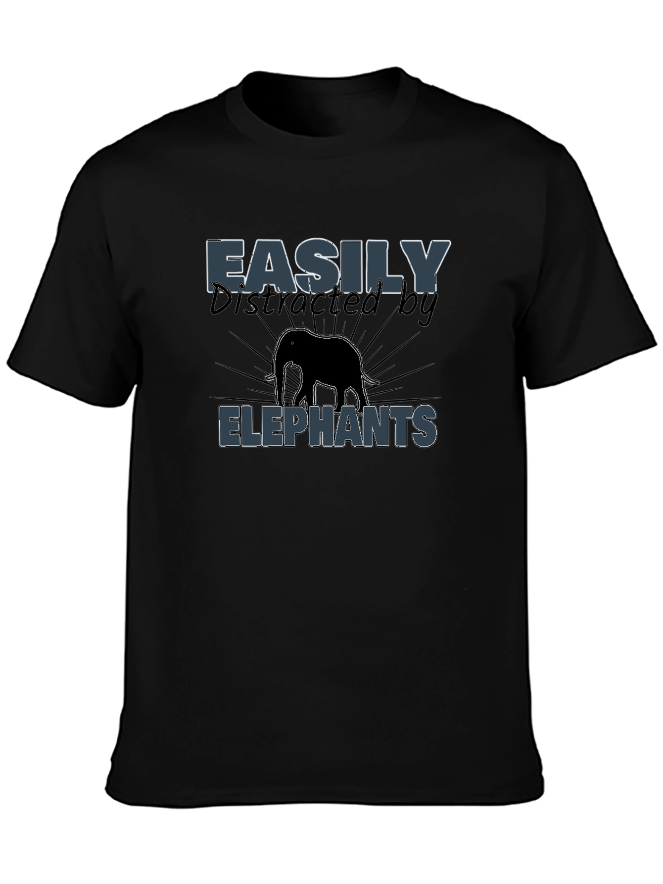 Easily Distracted by Elephants Graphic T-Shirt