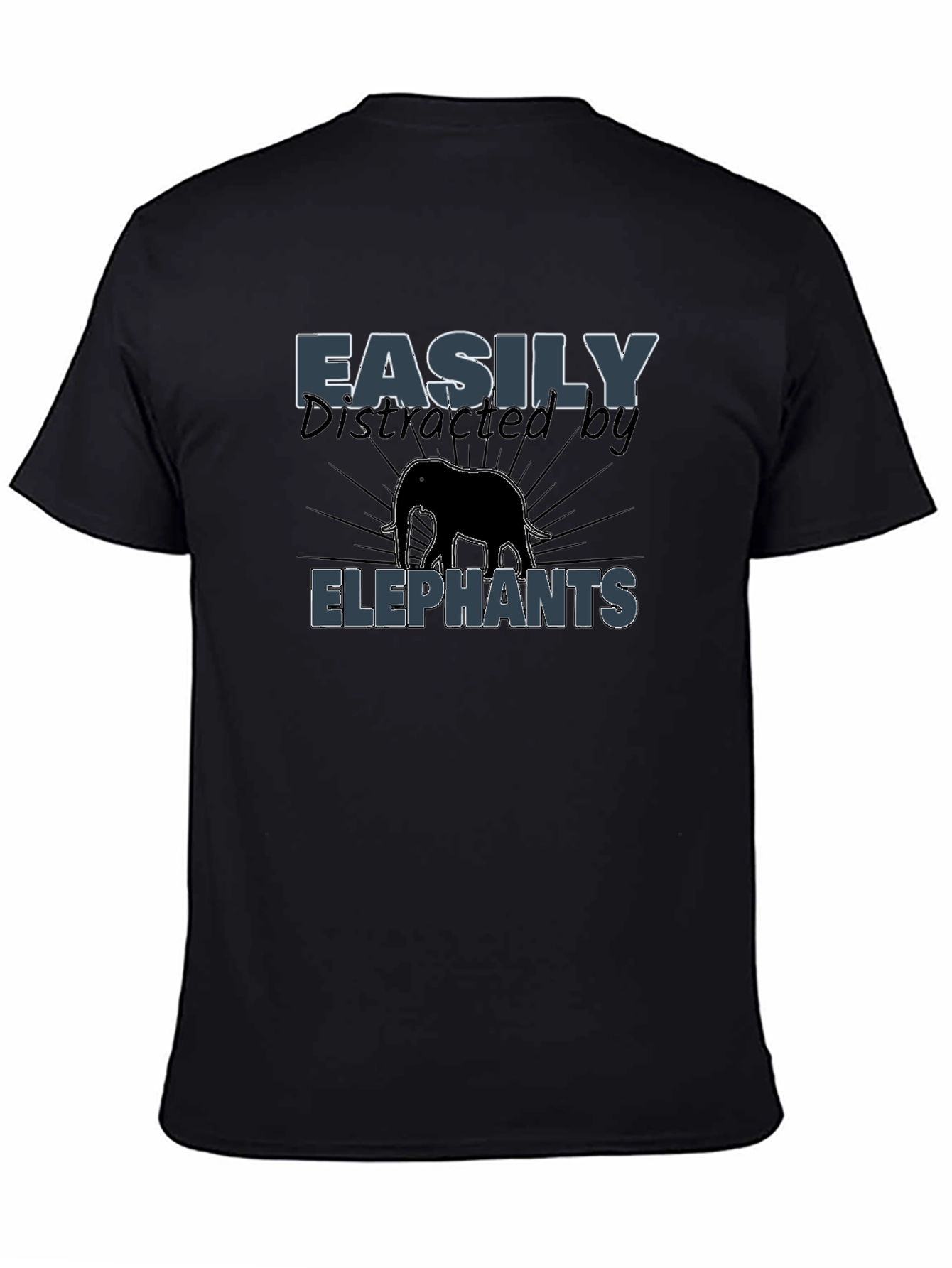 Easily Distracted by Elephants Graphic T-Shirt