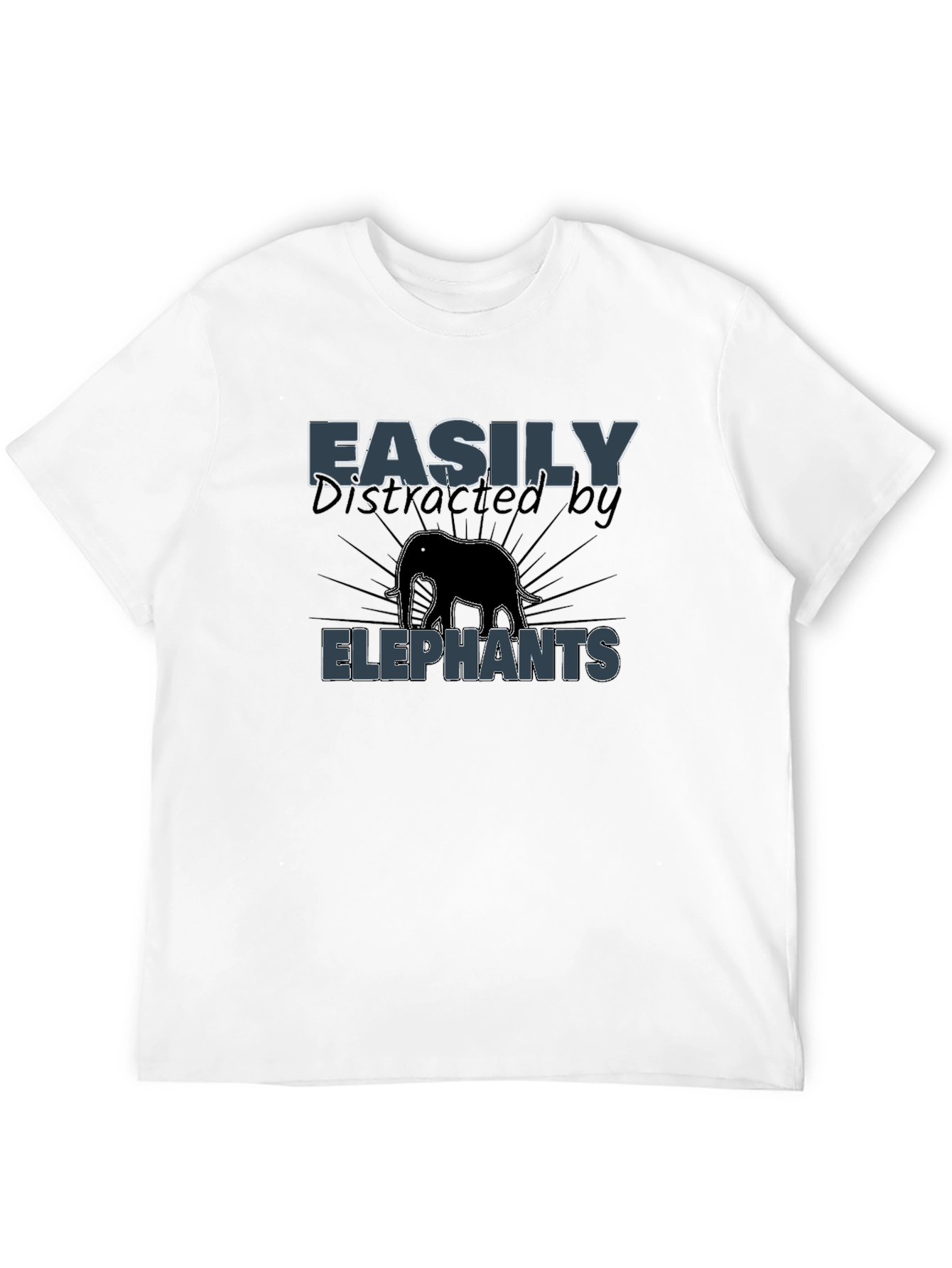 Easily Distracted by Elephants Graphic T-Shirt