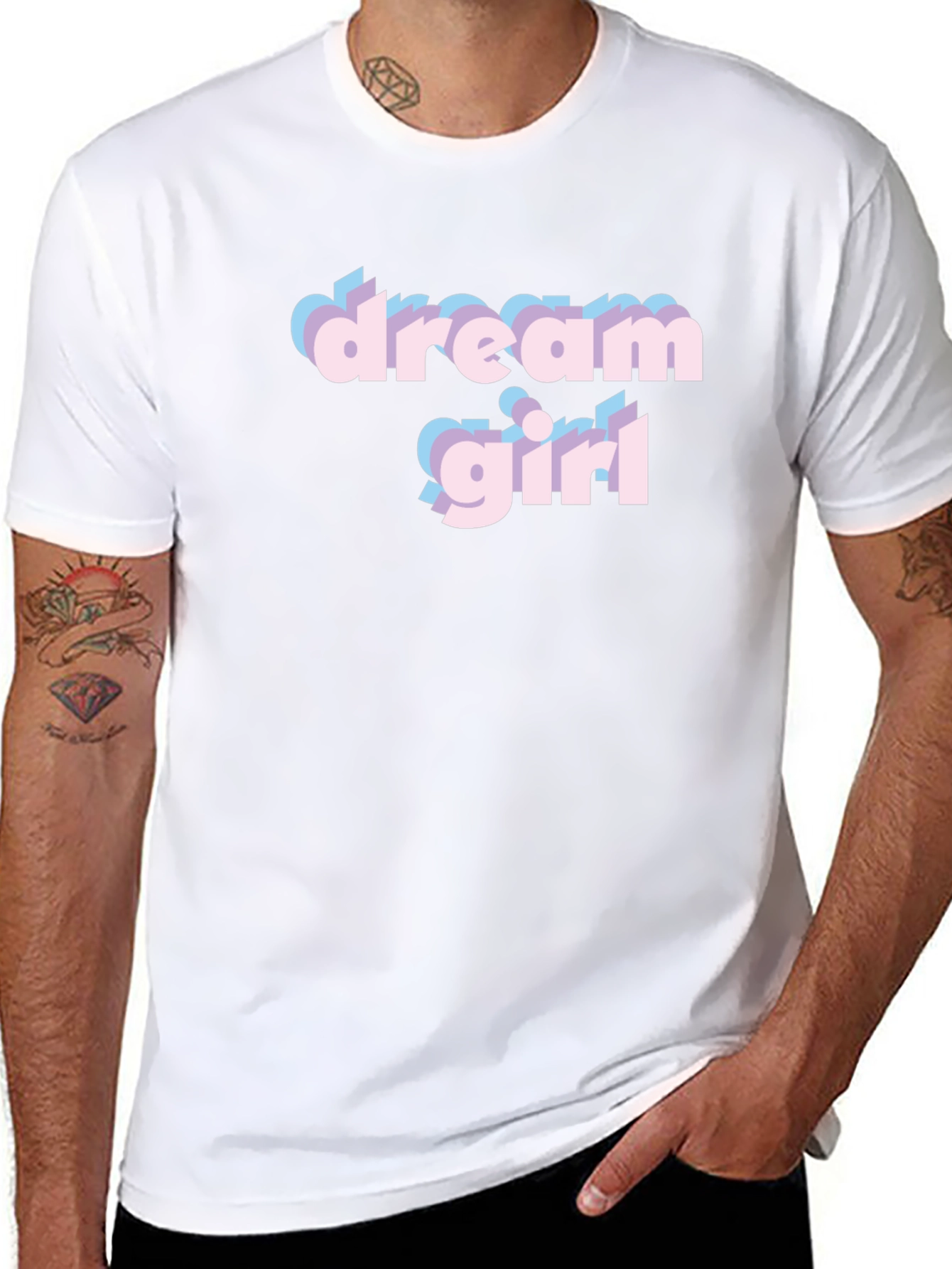 Dream Girl Graphic Tee - Stylish Black Cotton T-Shirt