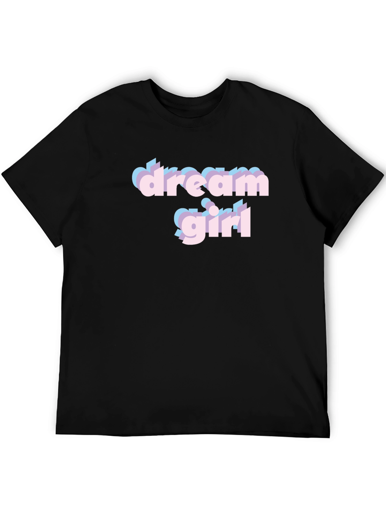 Dream Girl Graphic Tee - Stylish Black Cotton T-Shirt