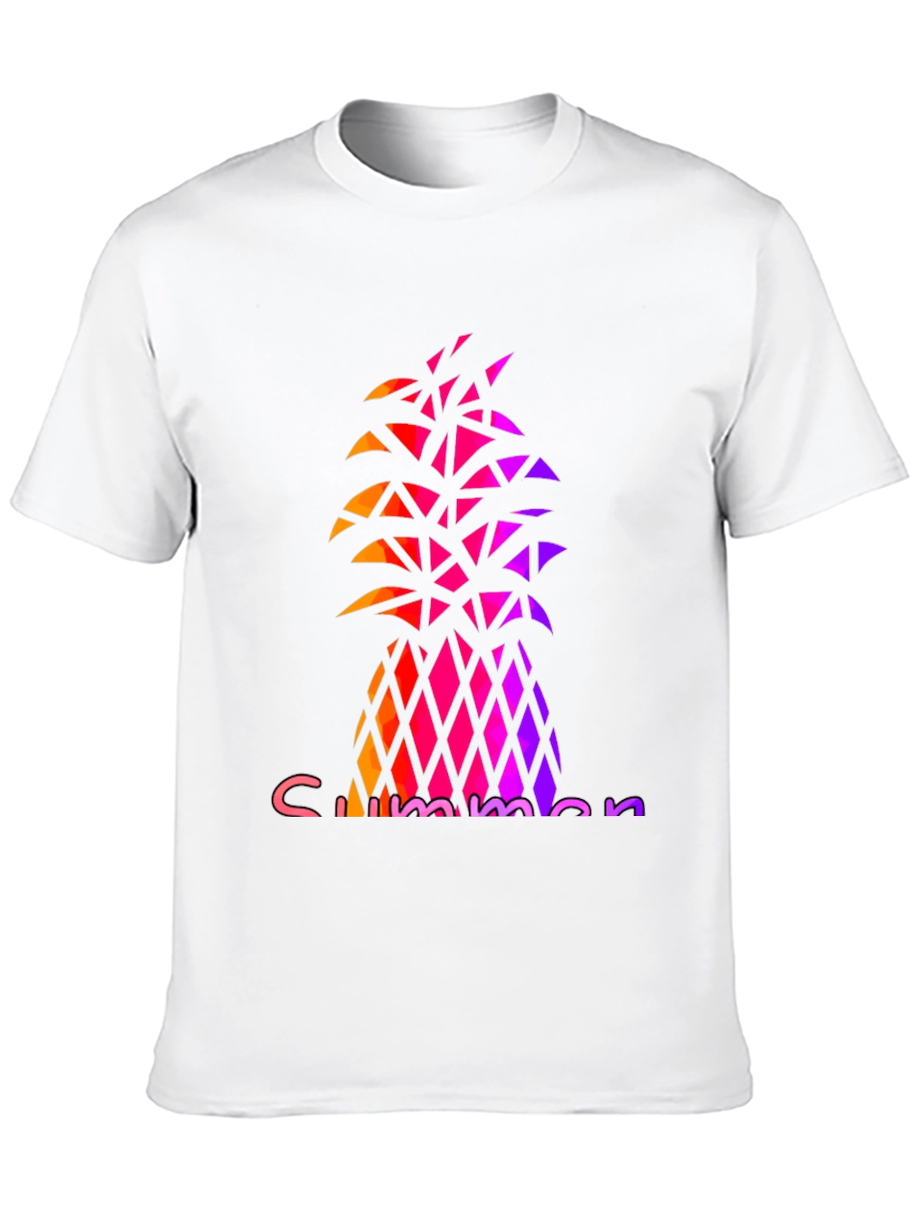 Summer Pineapple Graphic Tee - Stylish Black T-Shirt