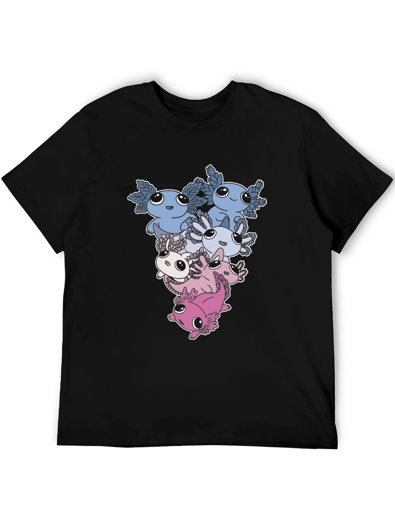 Cute Axolotl Stack Graphic Tee