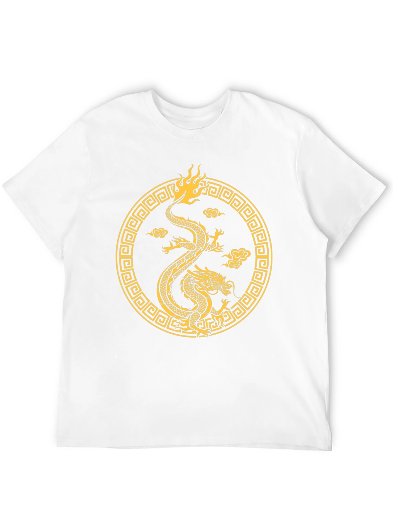 Golden Dragon Graphic Tee - Black