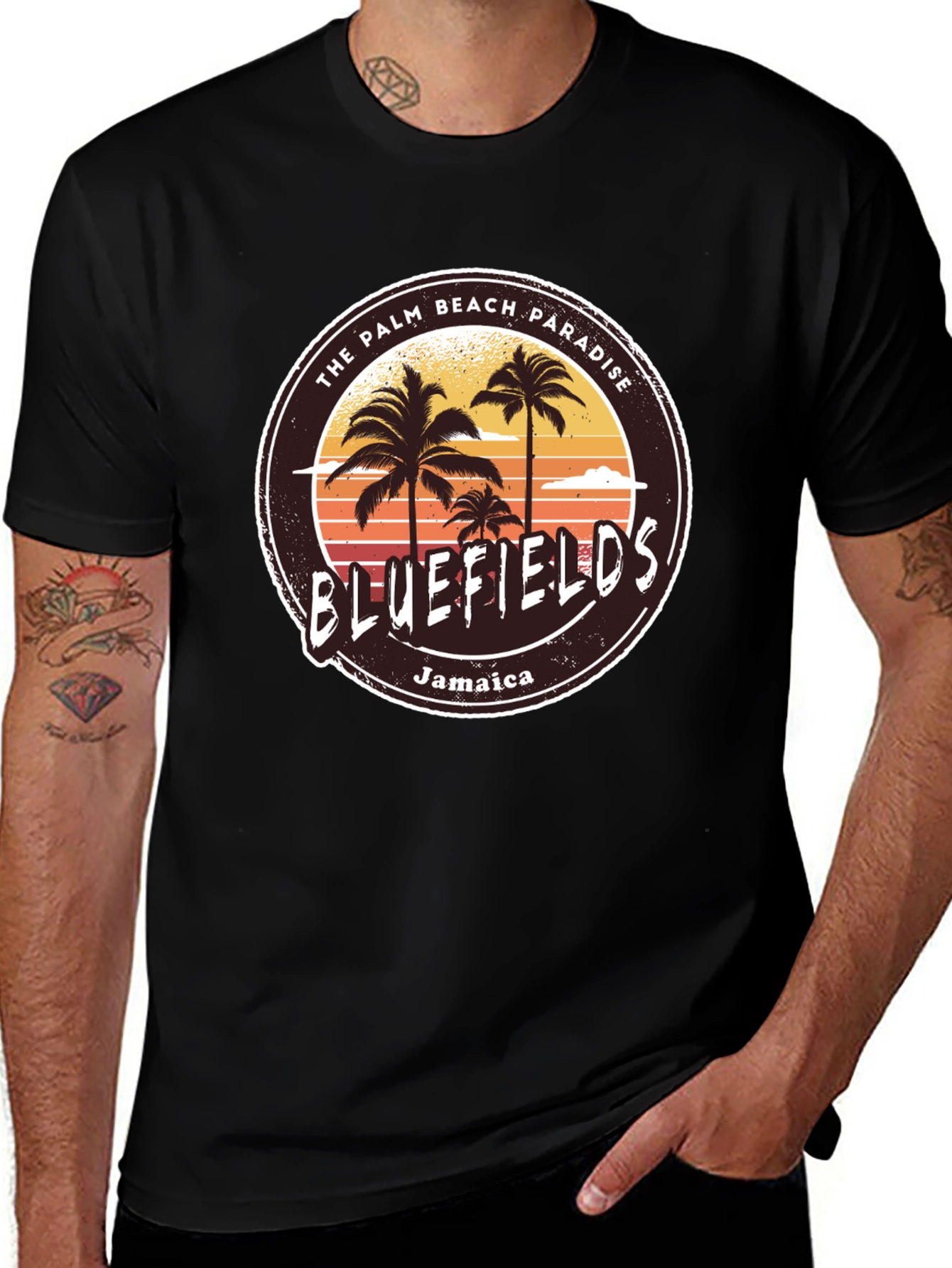 Bluefields Jamaica T-Shirt | Palm Beach Paradise Tee