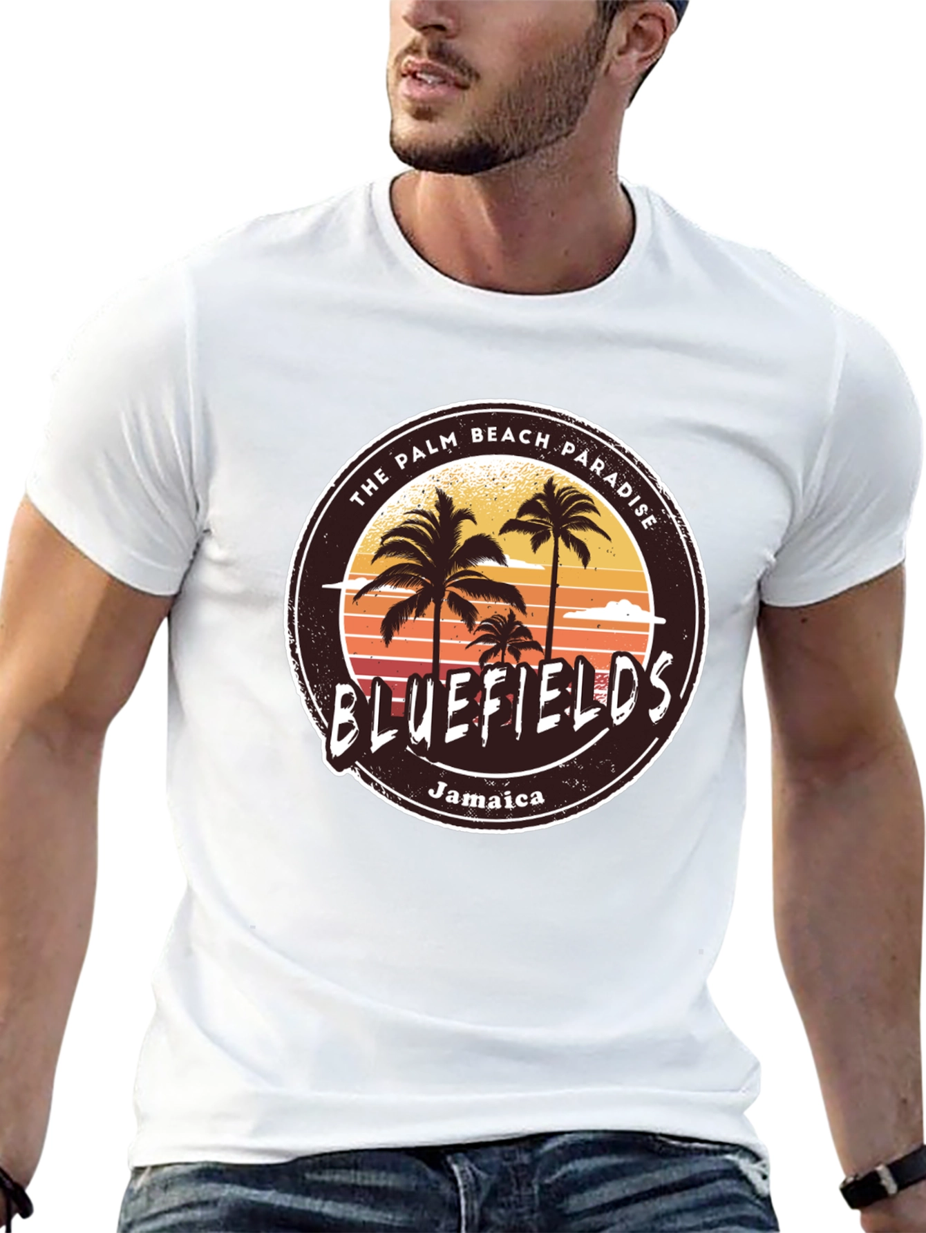 Bluefields Jamaica T-Shirt | Palm Beach Paradise Tee