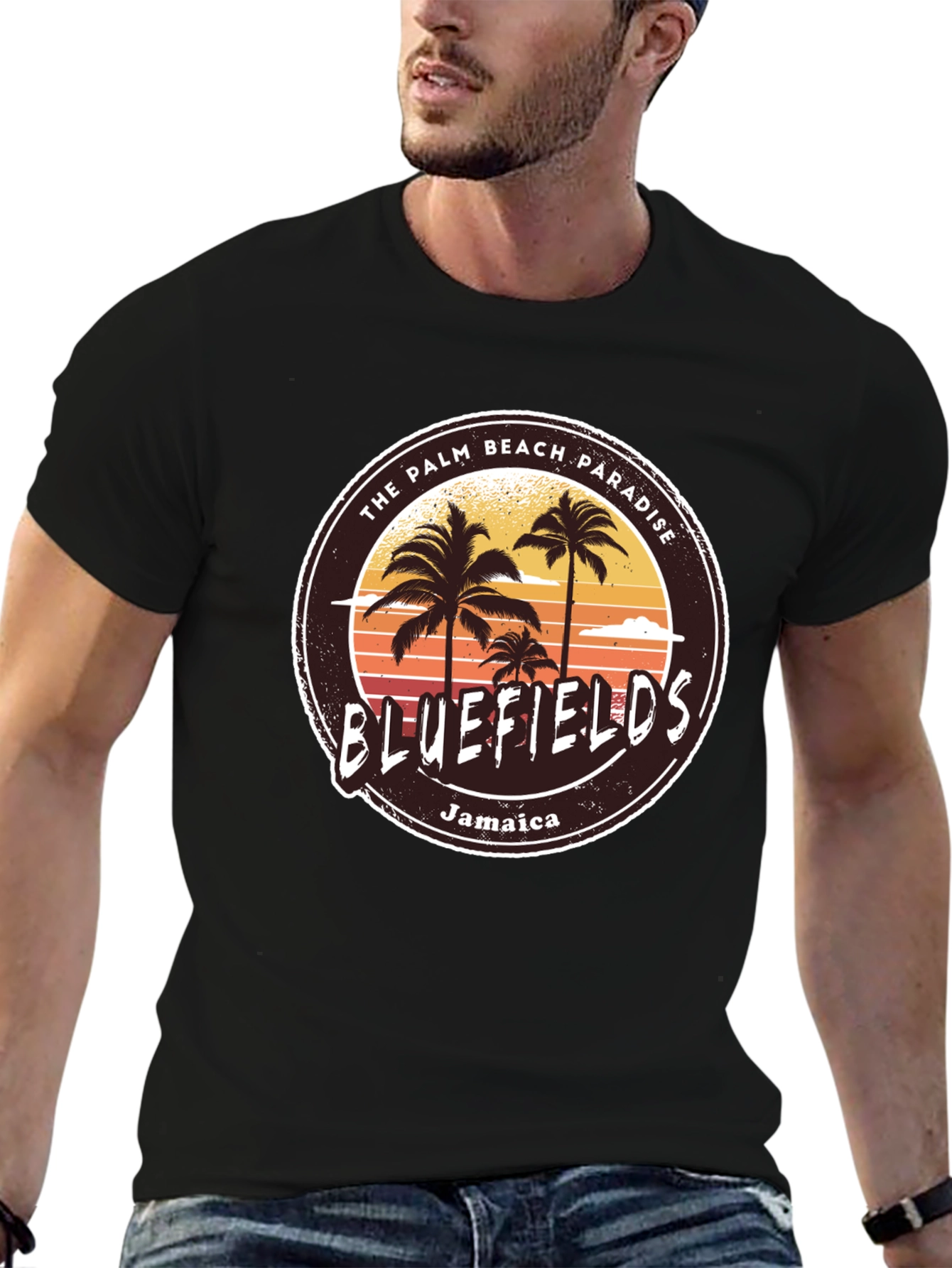 Bluefields Jamaica T-Shirt | Palm Beach Paradise Tee