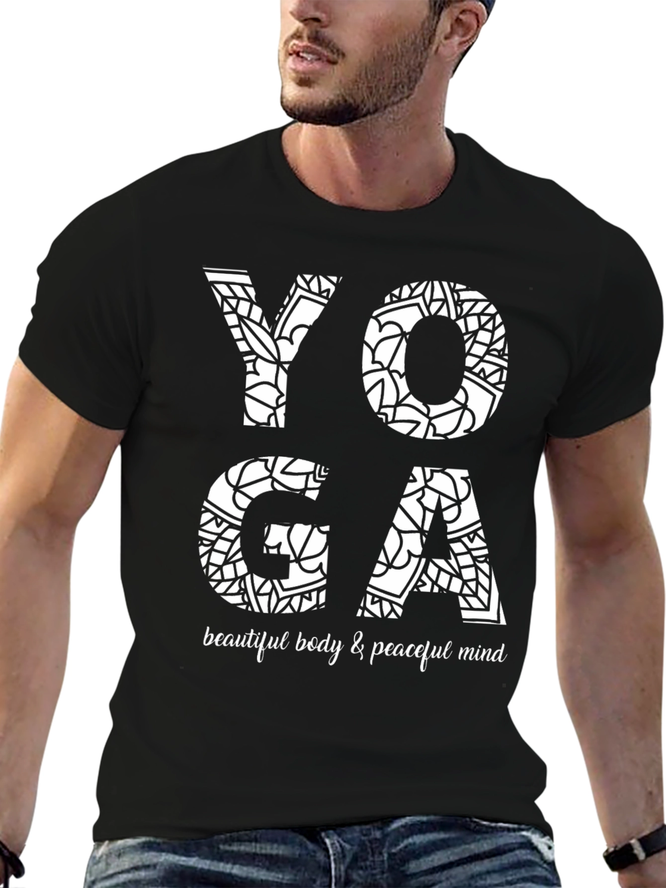 Yoga Mandala T-Shirt - Beautiful Body & Peaceful Mind