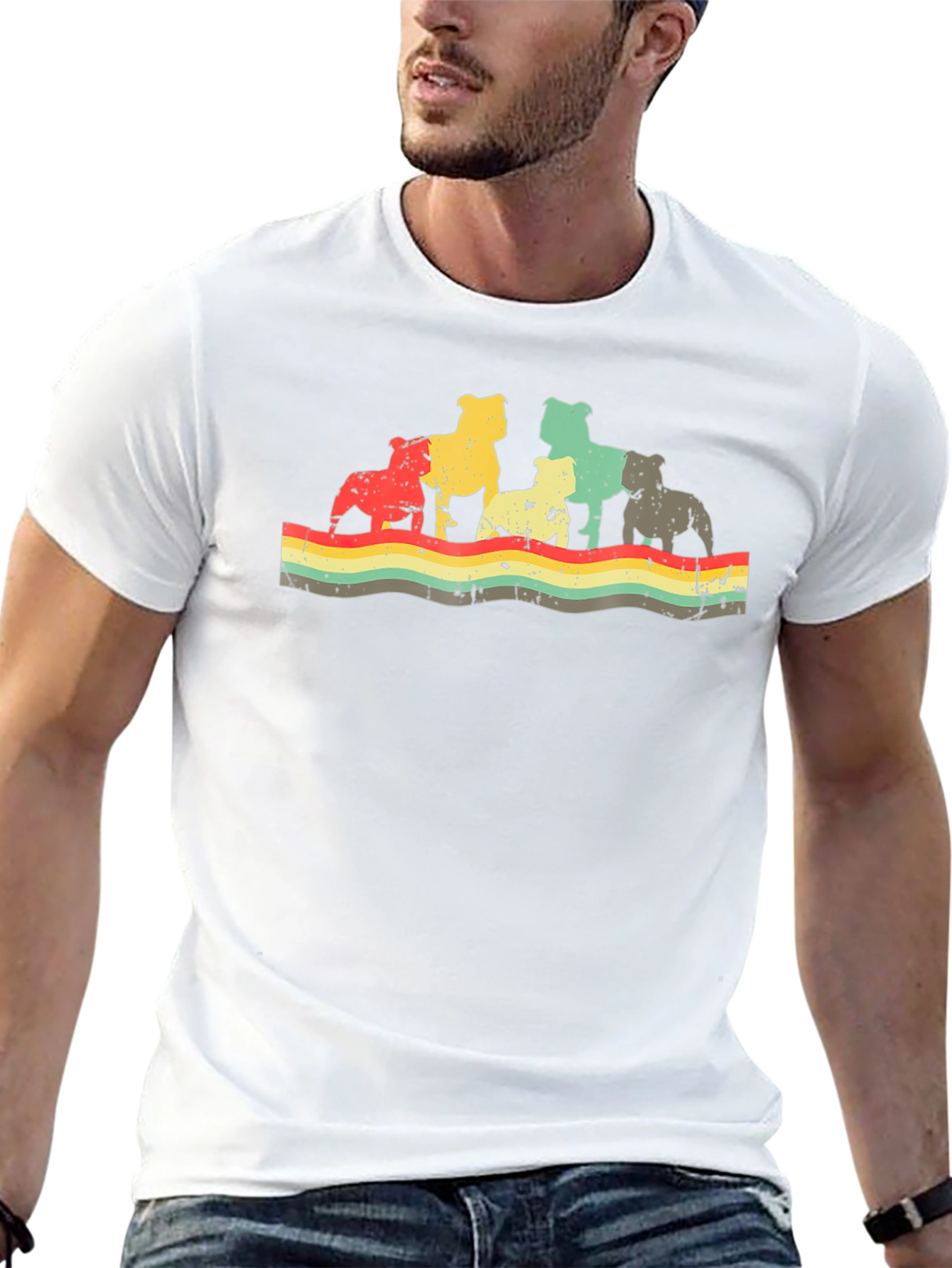 Retro Bulldog Graphic Tee