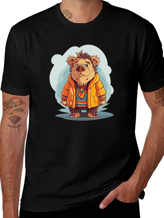 Bear Cartoon T-Shirt - Cozy Character Tee