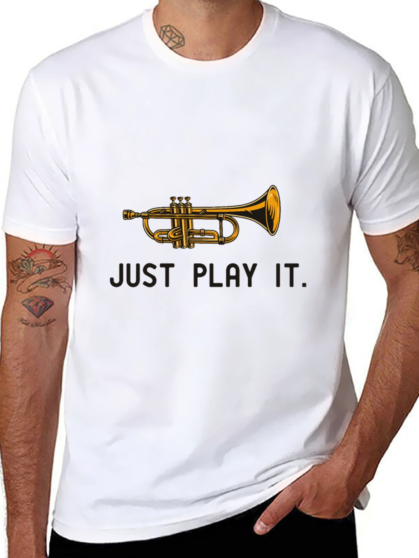 Trumpet Graphic Tee - Just Play It!