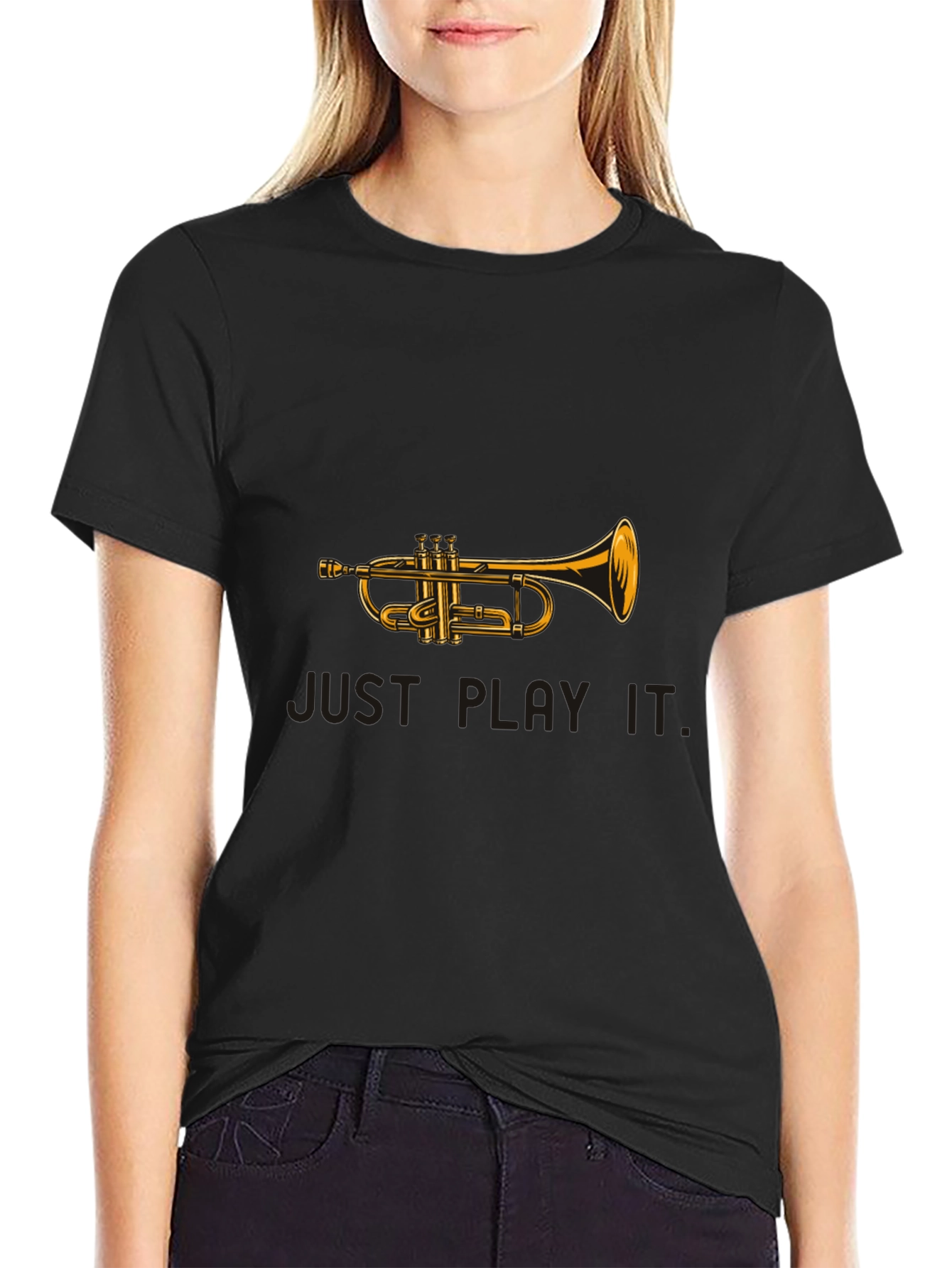 Trumpet Graphic Tee - Just Play It!