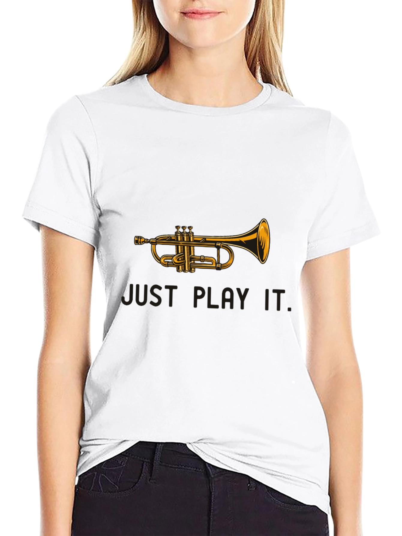 Trumpet Graphic Tee - Just Play It!