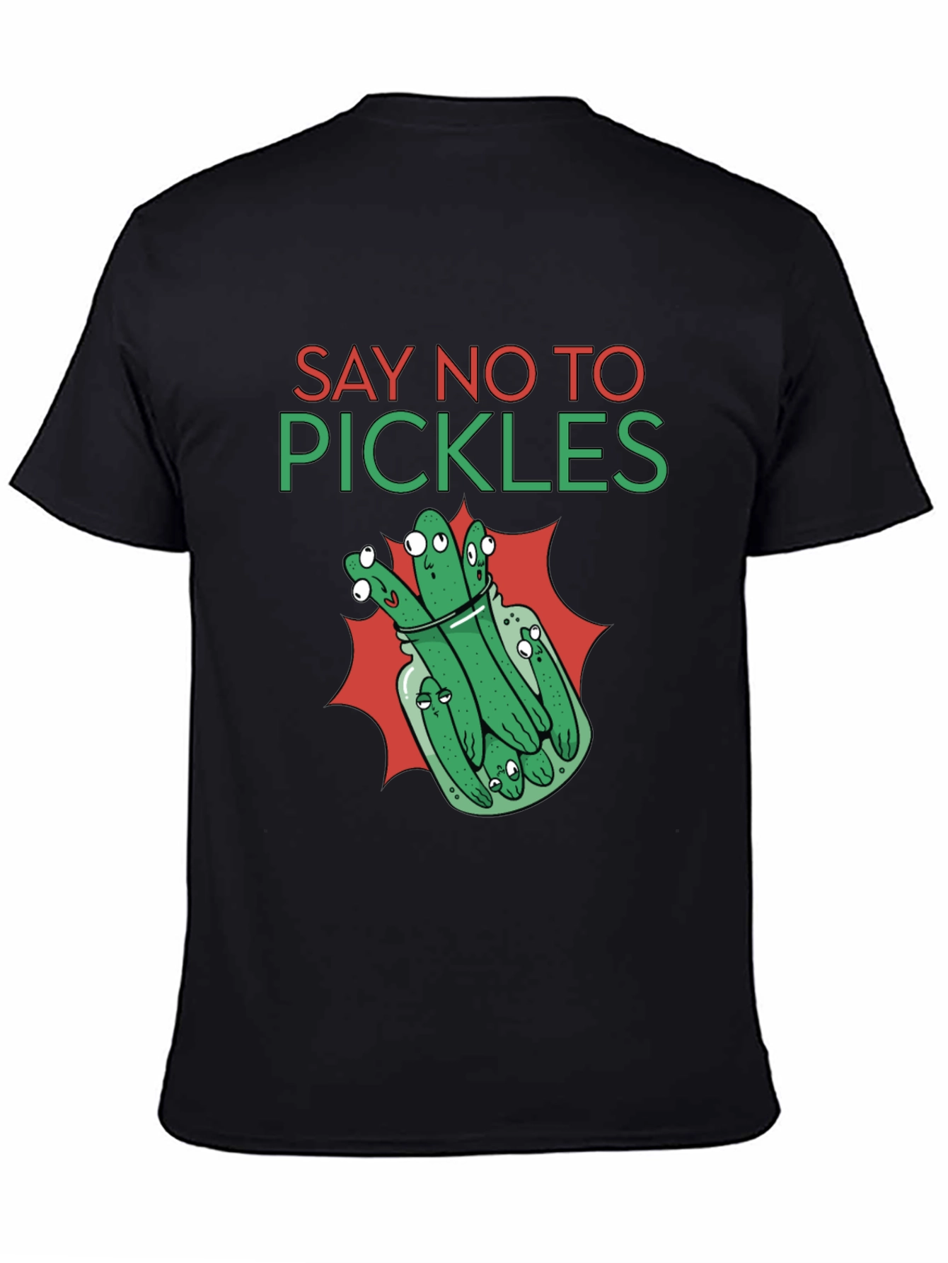 Say No to Pickles Funny Graphic T-Shirt