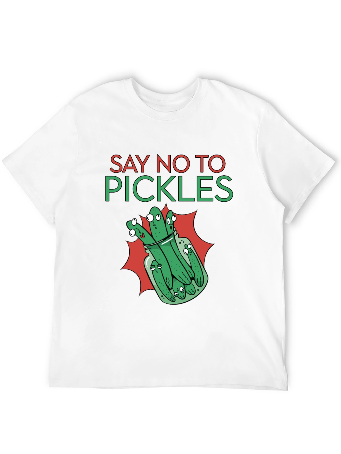 Say No to Pickles Funny Graphic T-Shirt