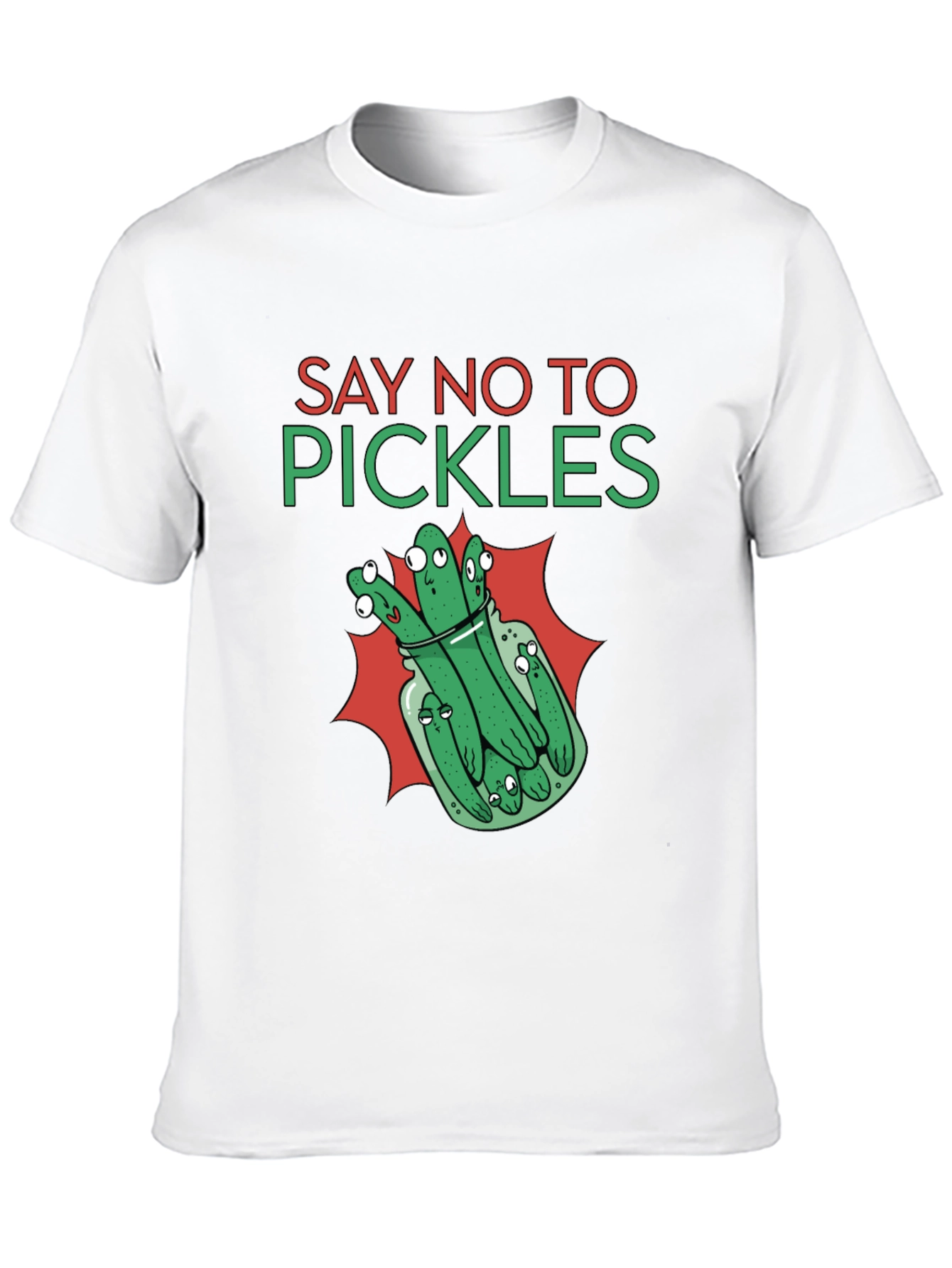 Say No to Pickles Funny Graphic T-Shirt